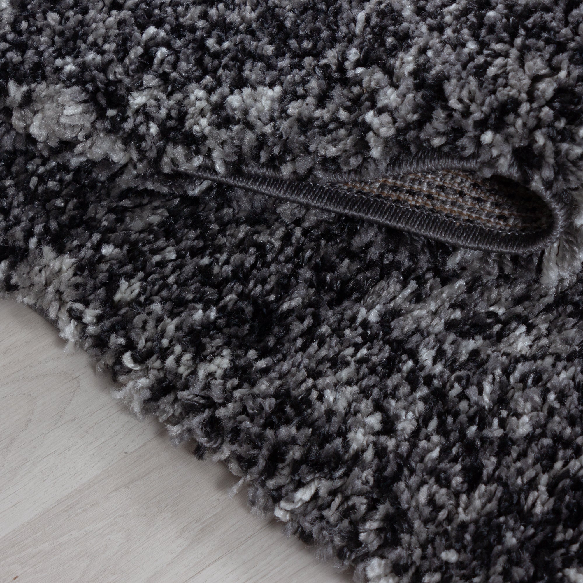 Anthraciet Tapijt Hoogpolig Vloerkleed - Omid Mixture - Omid Carpets