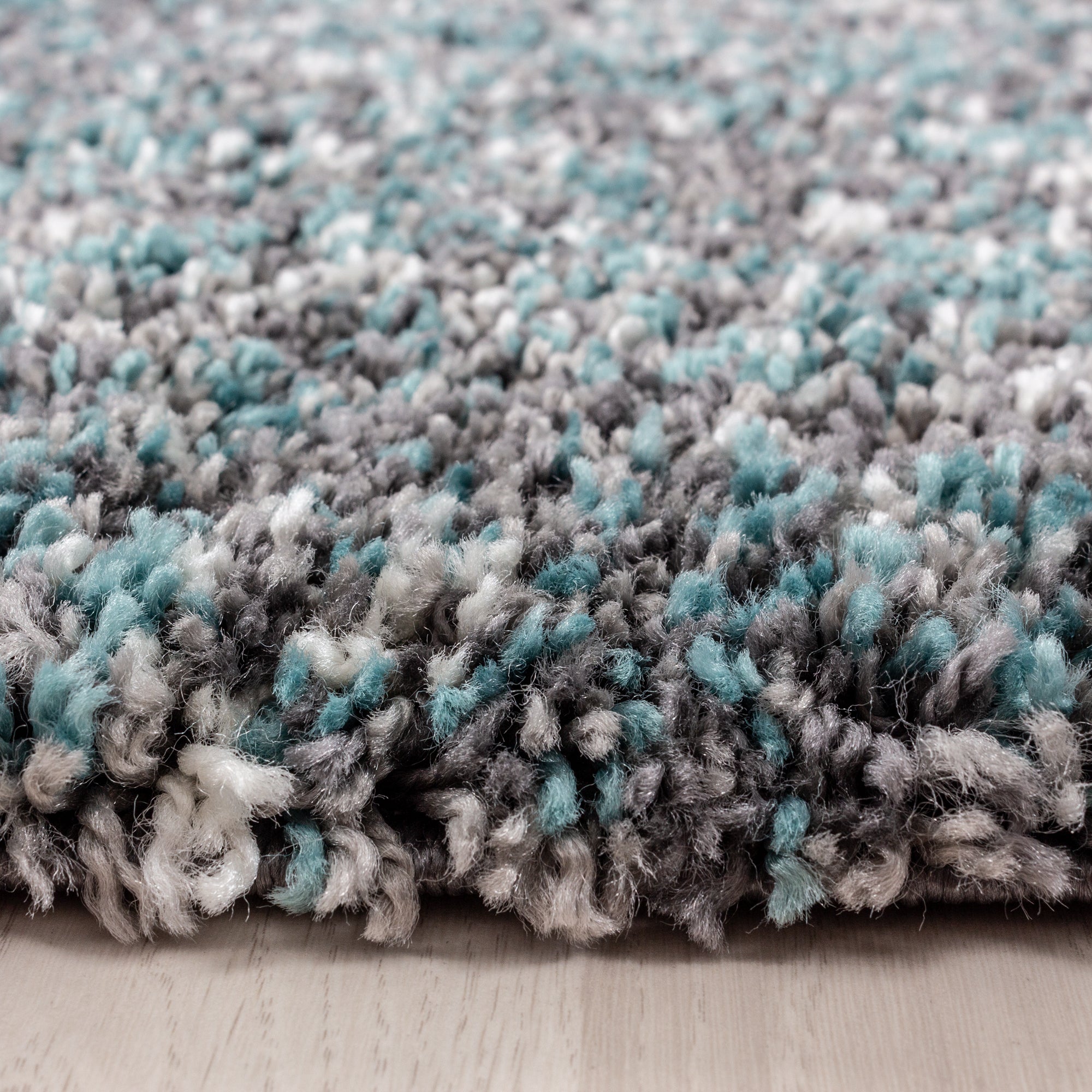 Blauw Tapijt Hoogpolig Vloerkleed - Omid Mixture - Omid Carpets
