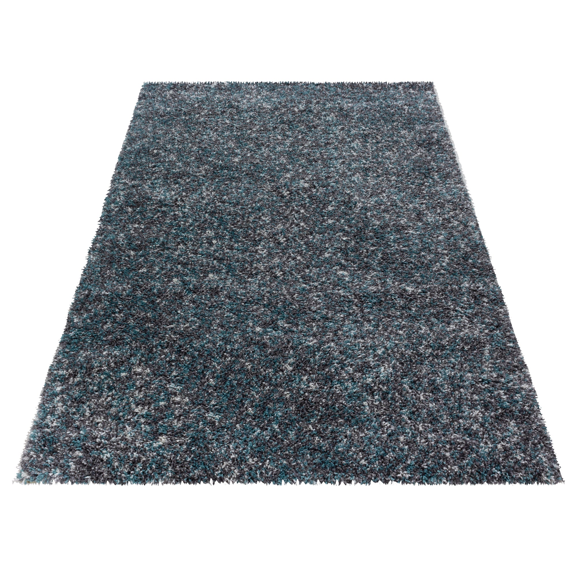 Blauw Tapijt Hoogpolig Vloerkleed - Omid Mixture - Omid Carpets