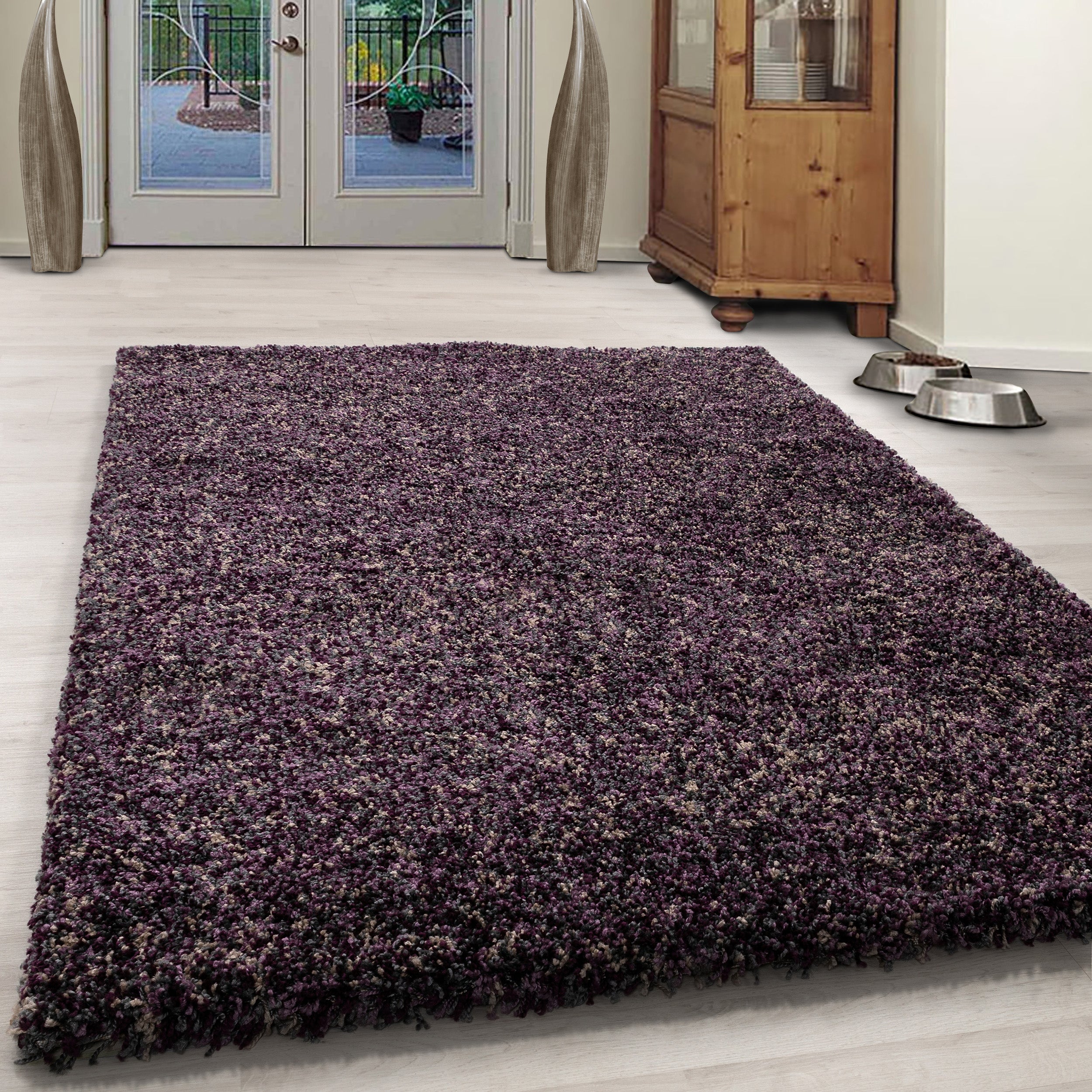 Paars Tapijt Hoogpolig Vloerkleed - Omid Mixture - Omid Carpets