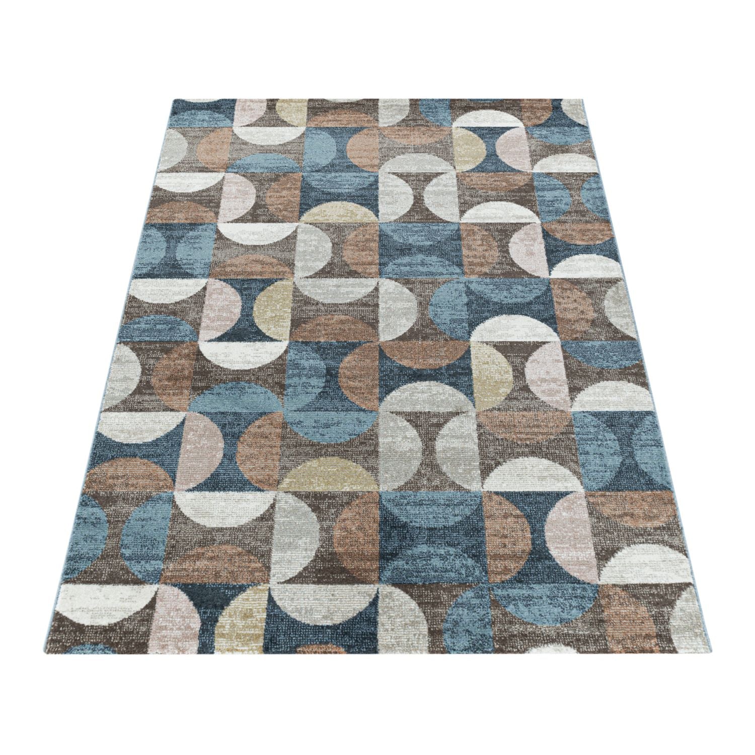 Bruin Tapijt Laagpolig Vloerkleed Omid Pastel Vibes