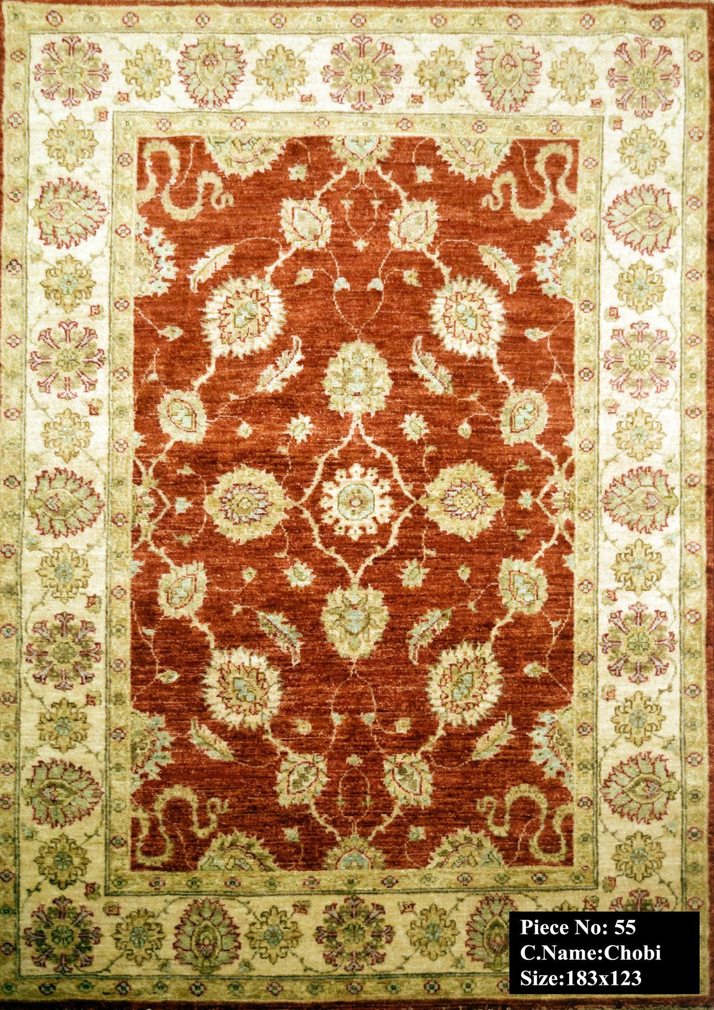 Roestoranje Ziegler Tapijt 183x123 - Omid Carpets