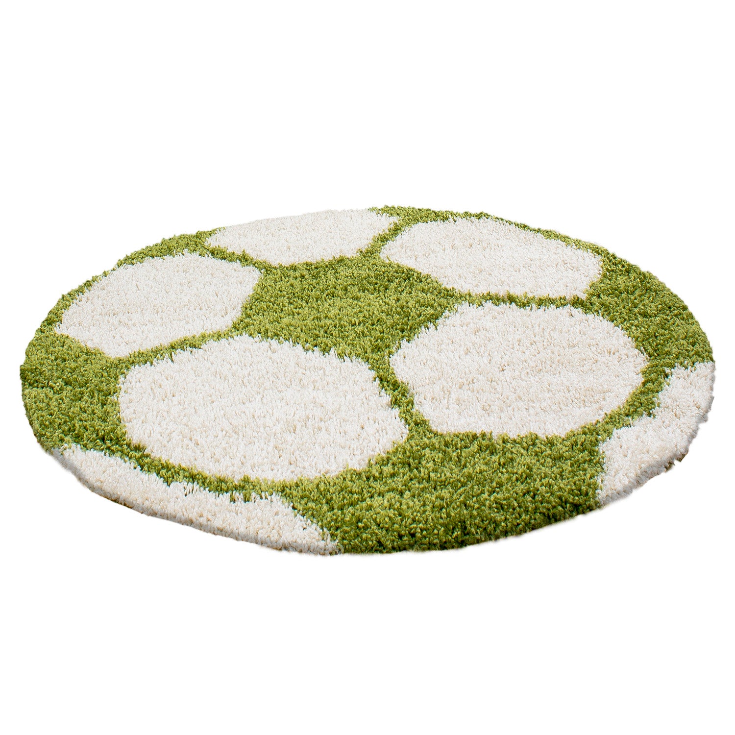 Kindertapijt Omid Voetbal Groen Vloerkleed - Omid Carpets