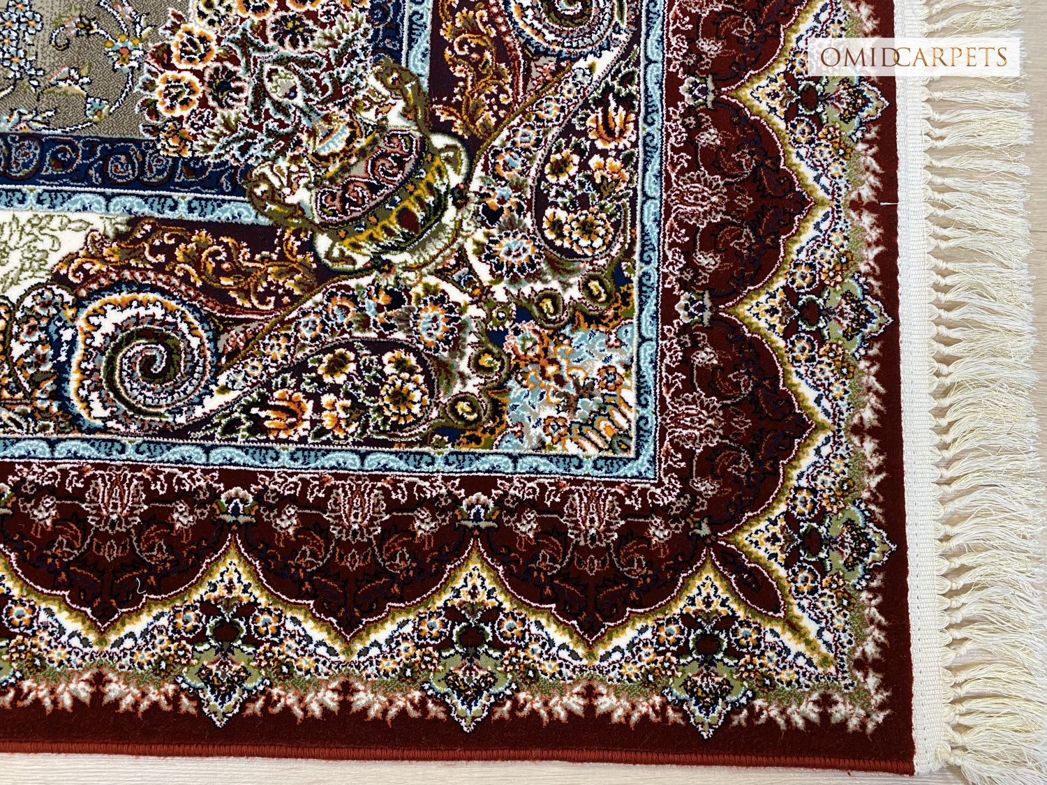 قالین 700 شانه * Rood Tapijt Laagpolig Klassiek Vloerkleed - Omid Premium Classic - 1,5 Miljoen punten/m²