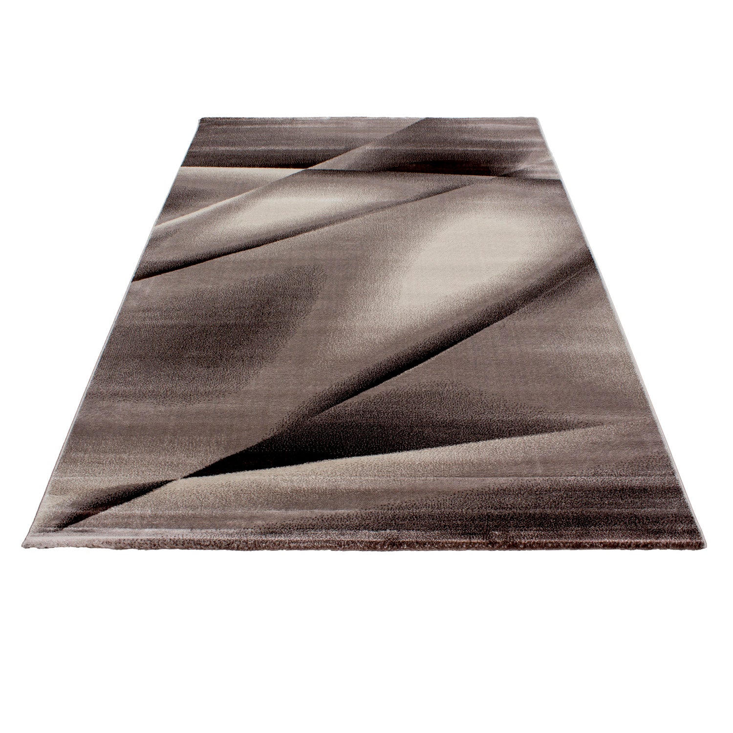 Bruin Tapijt Laagpolig Vloerkleed Omid Adventure - Omid Carpets