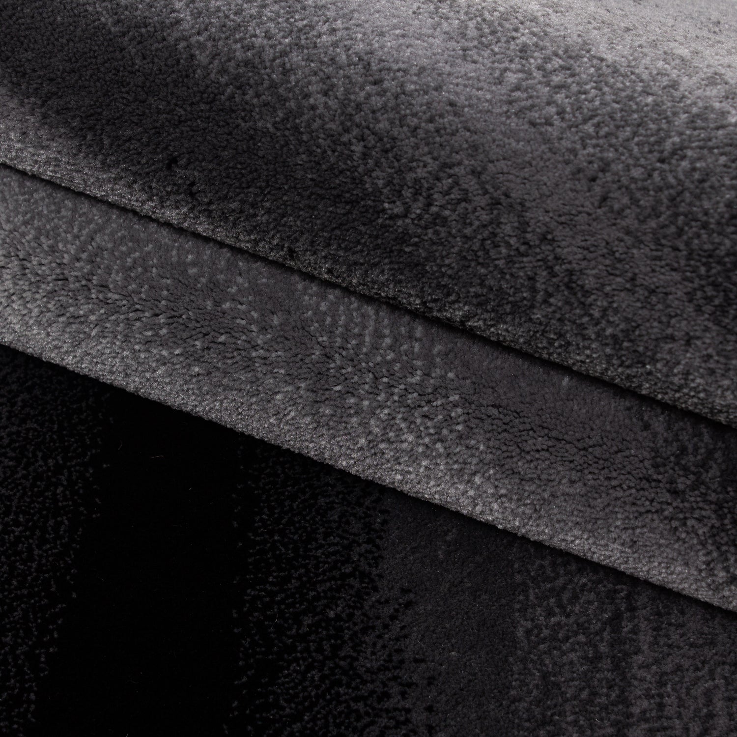 Zwart Tapijt Laagpolig Vloerkleed Omid Adventure - Omid Carpets