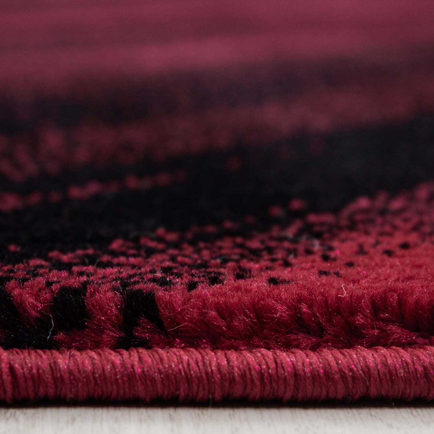 Rood Tapijt Laagpolig Vloerkleed Omid Adventure - Omid Carpets
