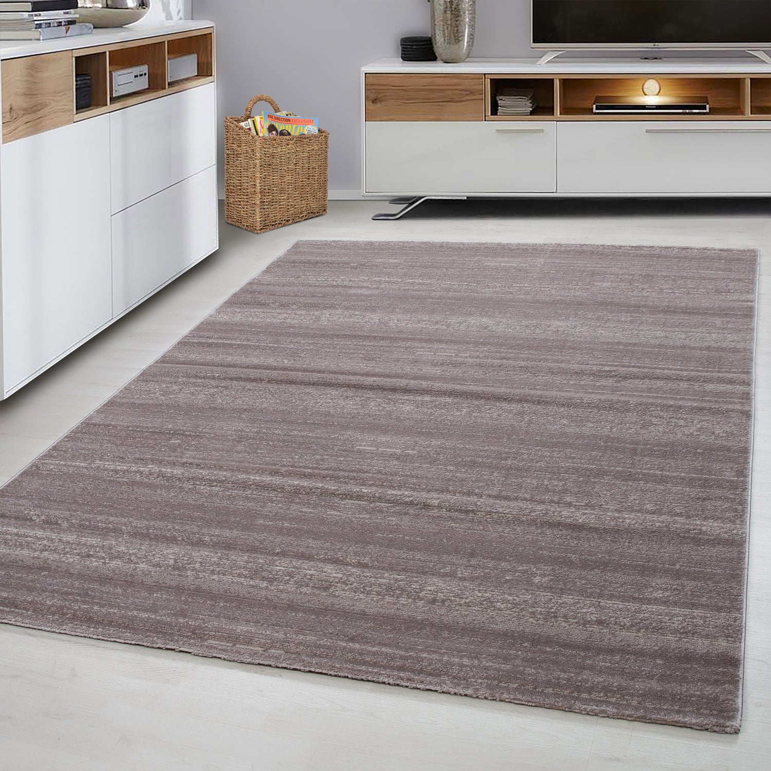 Beige Tapijt Laagpolig Vloerkleed Omid Creative - Omid Carpets