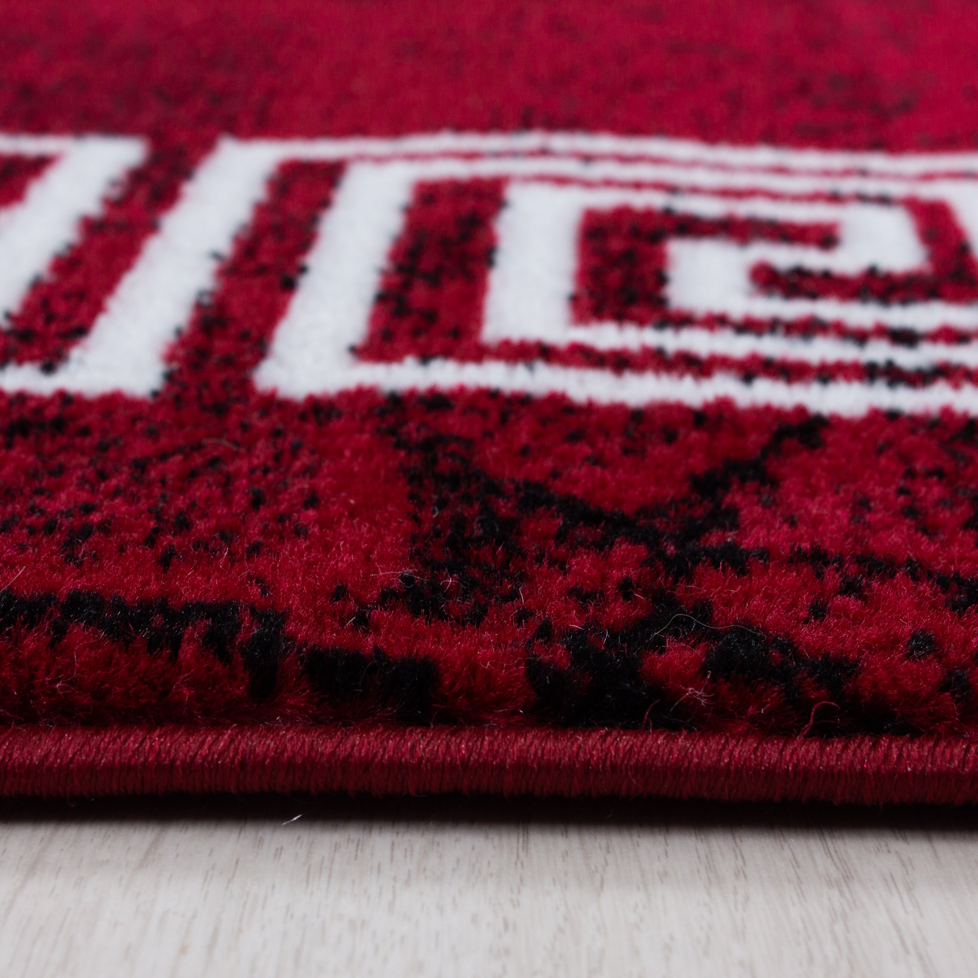 Rood Tapijt Laagpolig Vloerkleed Omid Creative - Omid Carpets