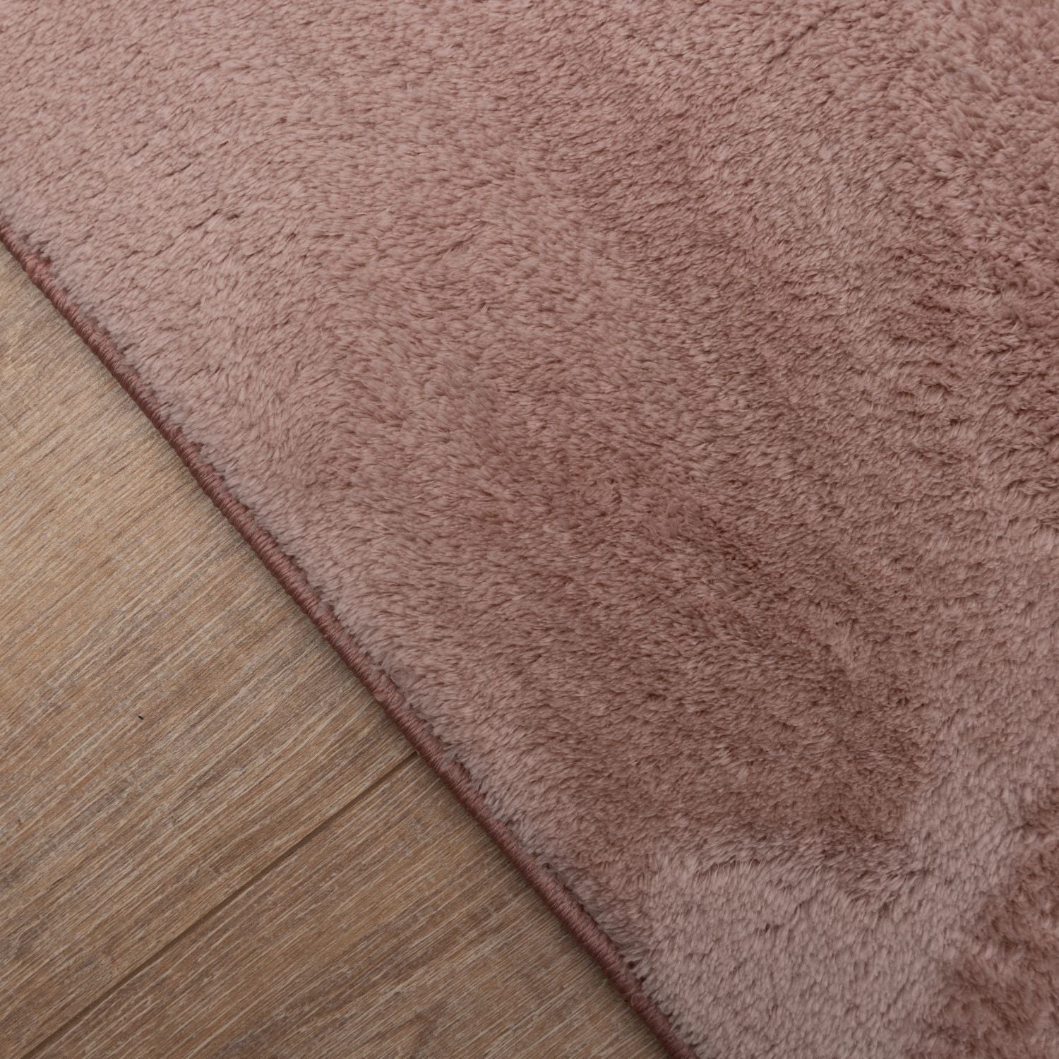 Roze Tapijt Wasbaar Laagpolig Vloerkleed met Anti Slip Omid Soft Comfort Wasbaar op 30°