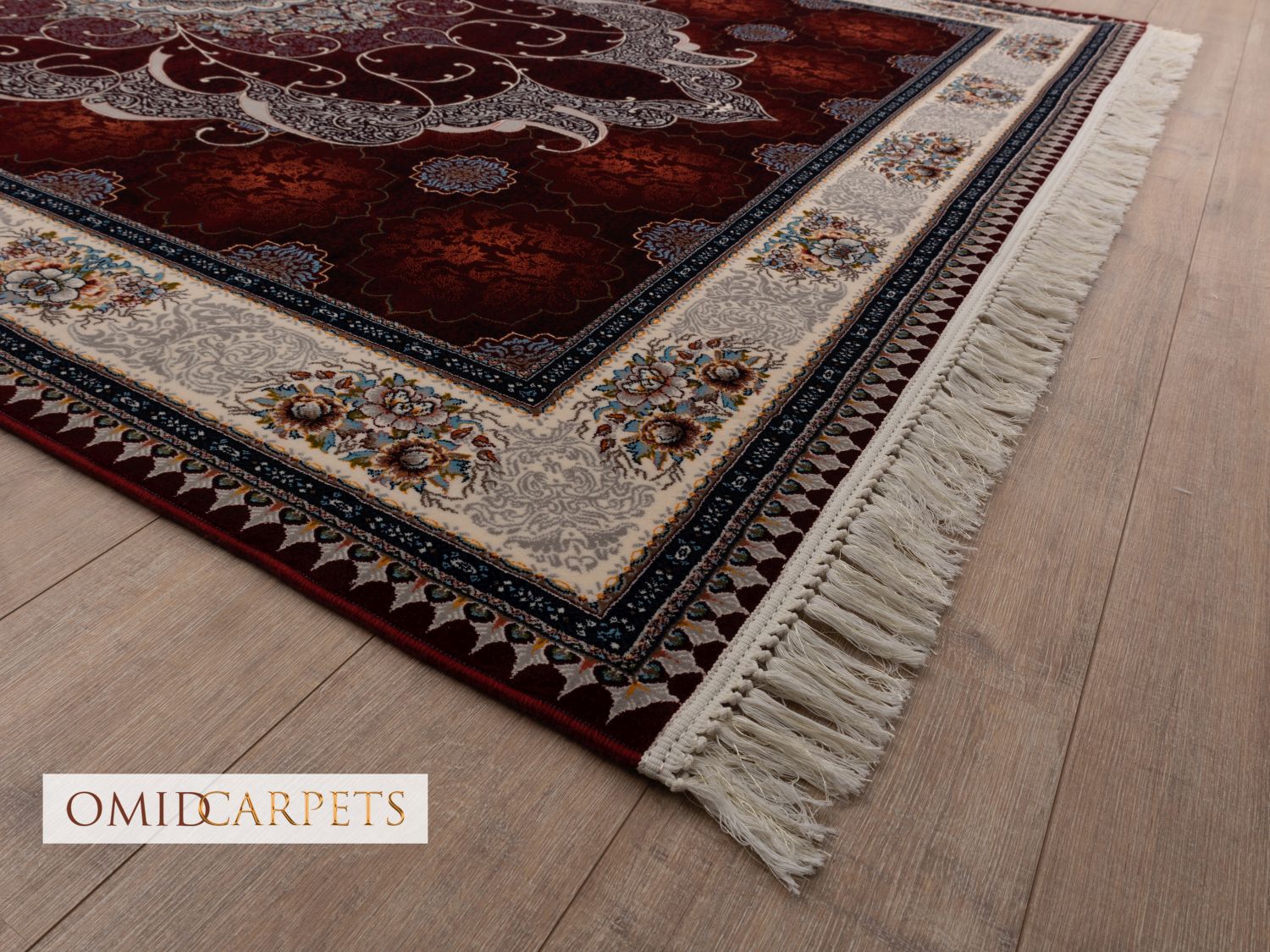 قالین 700 شانه * Rood Tapijt Laagpolig Klassiek Vloerkleed - Omid Premium Classic - 1,5 Miljoen punten/m²