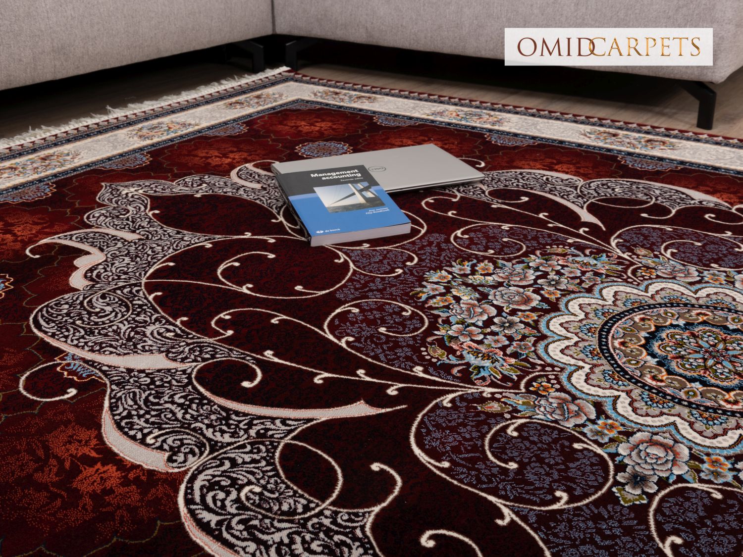 قالین 700 شانه * Rood Tapijt Laagpolig Klassiek Vloerkleed - Omid Premium Classic - 1,5 Miljoen punten/m²