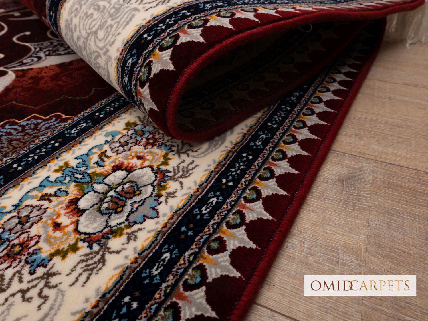 قالین 700 شانه * Rood Tapijt Laagpolig Klassiek Vloerkleed - Omid Premium Classic - 1,5 Miljoen punten/m²