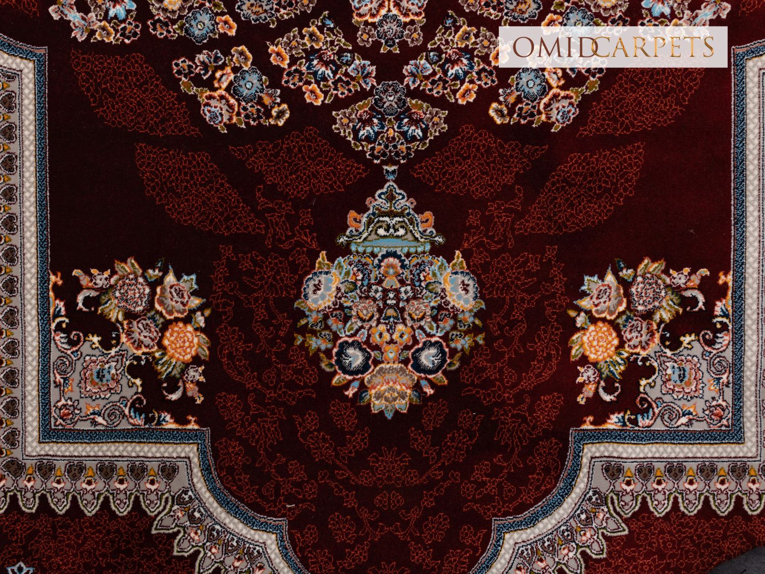 قالین 700 شانه * Rood Tapijt Laagpolig Klassiek Vloerkleed - Omid Premium Classic - 1,5 Miljoen punten/m²
