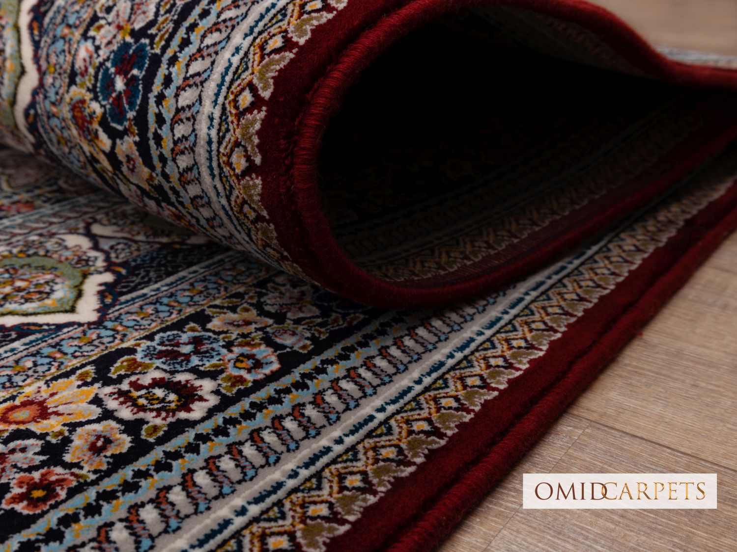 قالین 700 شانه * Rood Tapijt Laagpolig Klassiek Vloerkleed - Omid Premium Classic - 1,5 Miljoen punten/m²