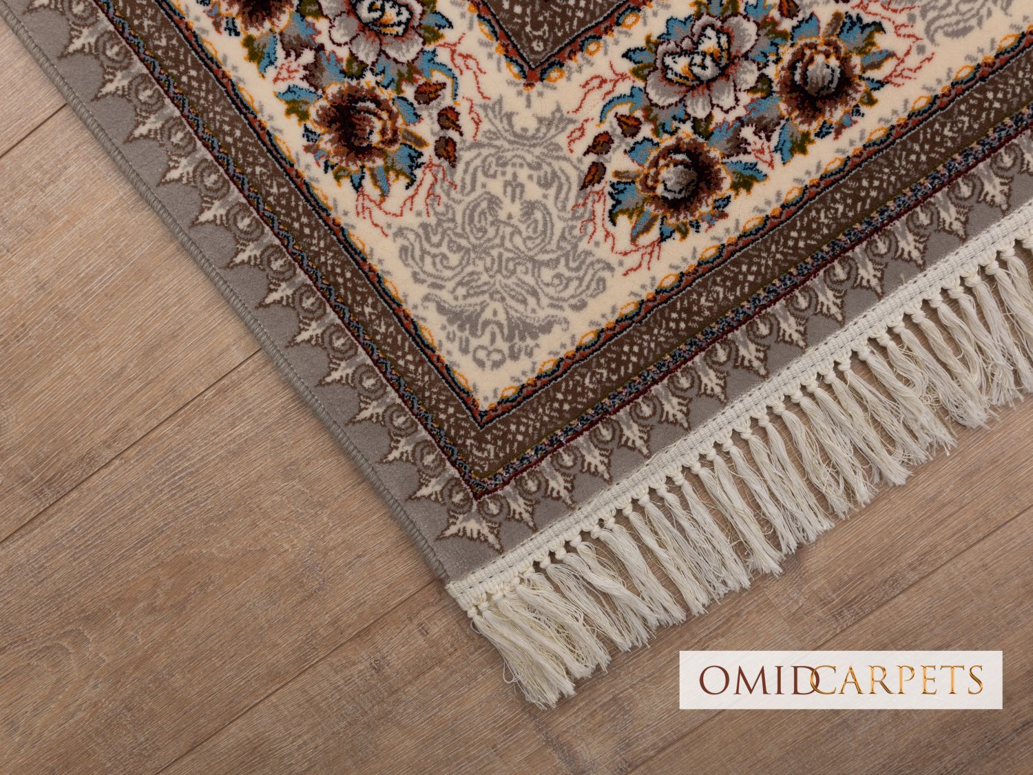 قالین 700 شانه * Grijs Tapijt Laagpolig Klassiek Vloerkleed - Omid Premium Classic - 1,5 Miljoen punten/m²