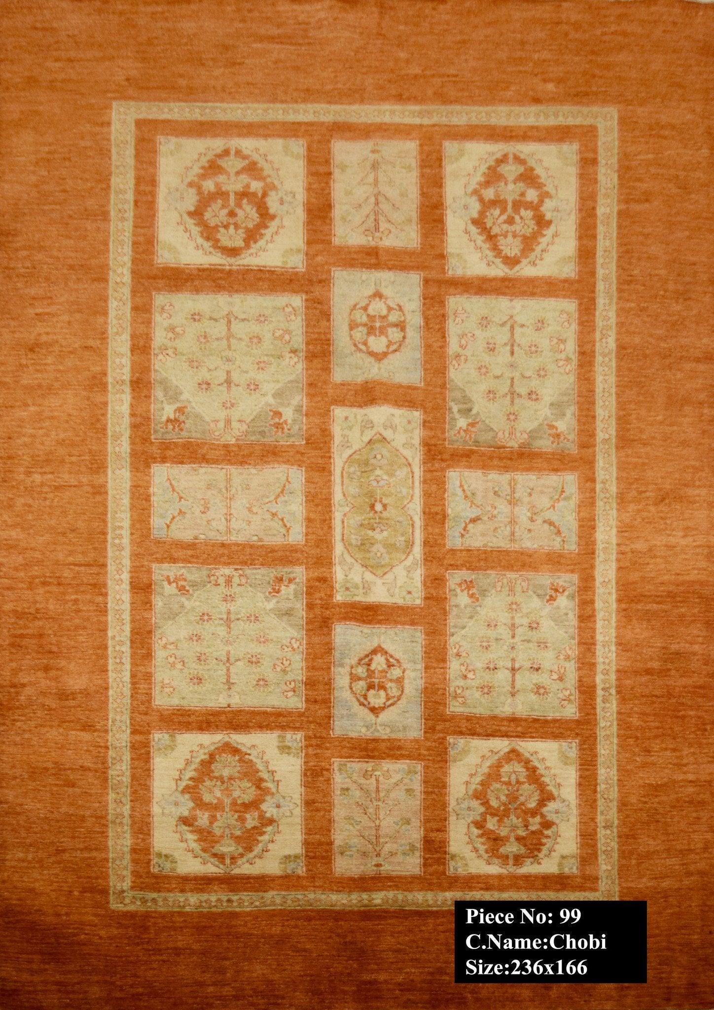 Granaatoranje Bakhtiari Tapijt 236x166 - Omid Carpets