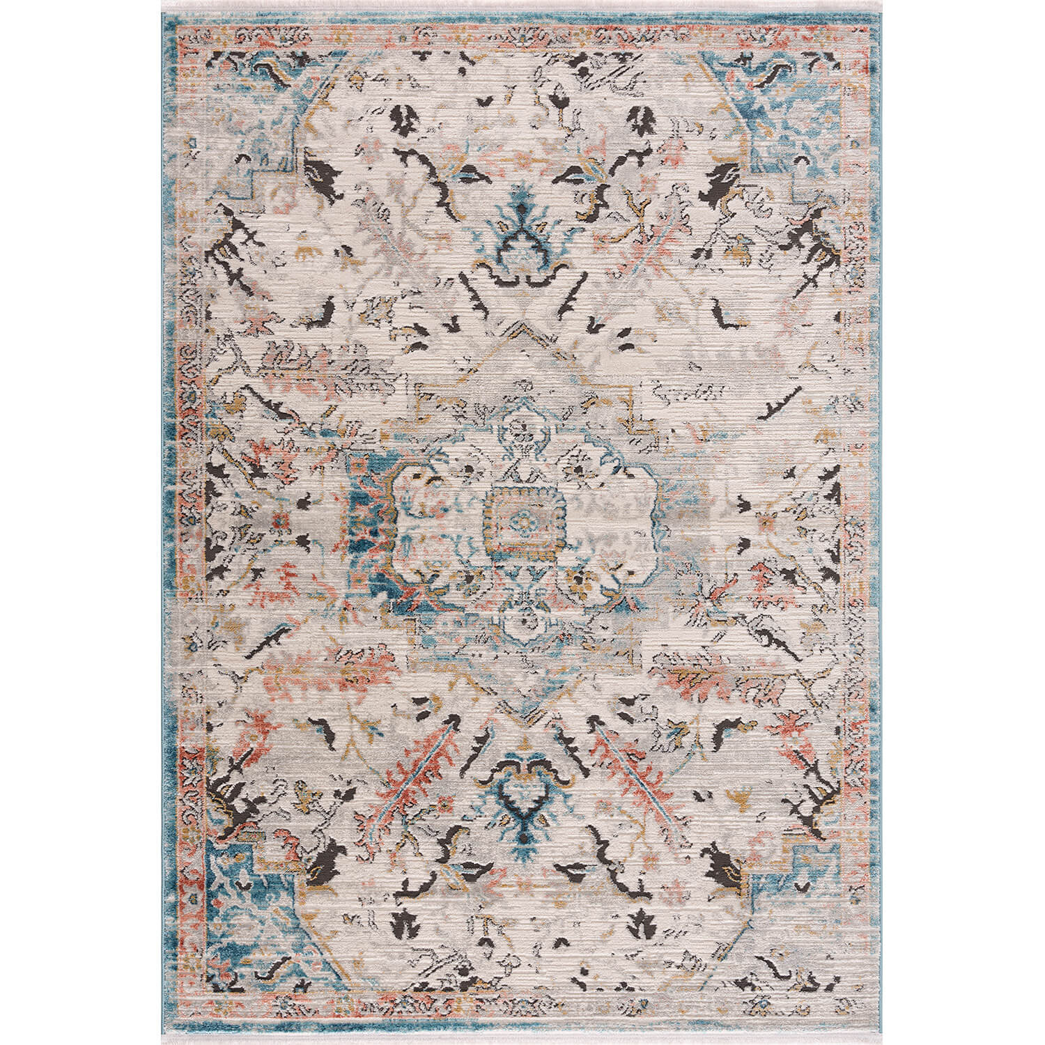 Blauw Tapijt Laagpolig Vintage Vloerkleed - Omid Vintage Lifestyle 6 - Omid Carpets