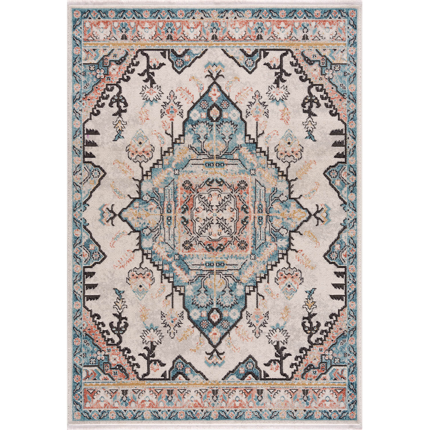 Blauw Tapijt Laagpolig Vintage Vloerkleed - Omid Vintage Lifestyle 5 - Omid Carpets