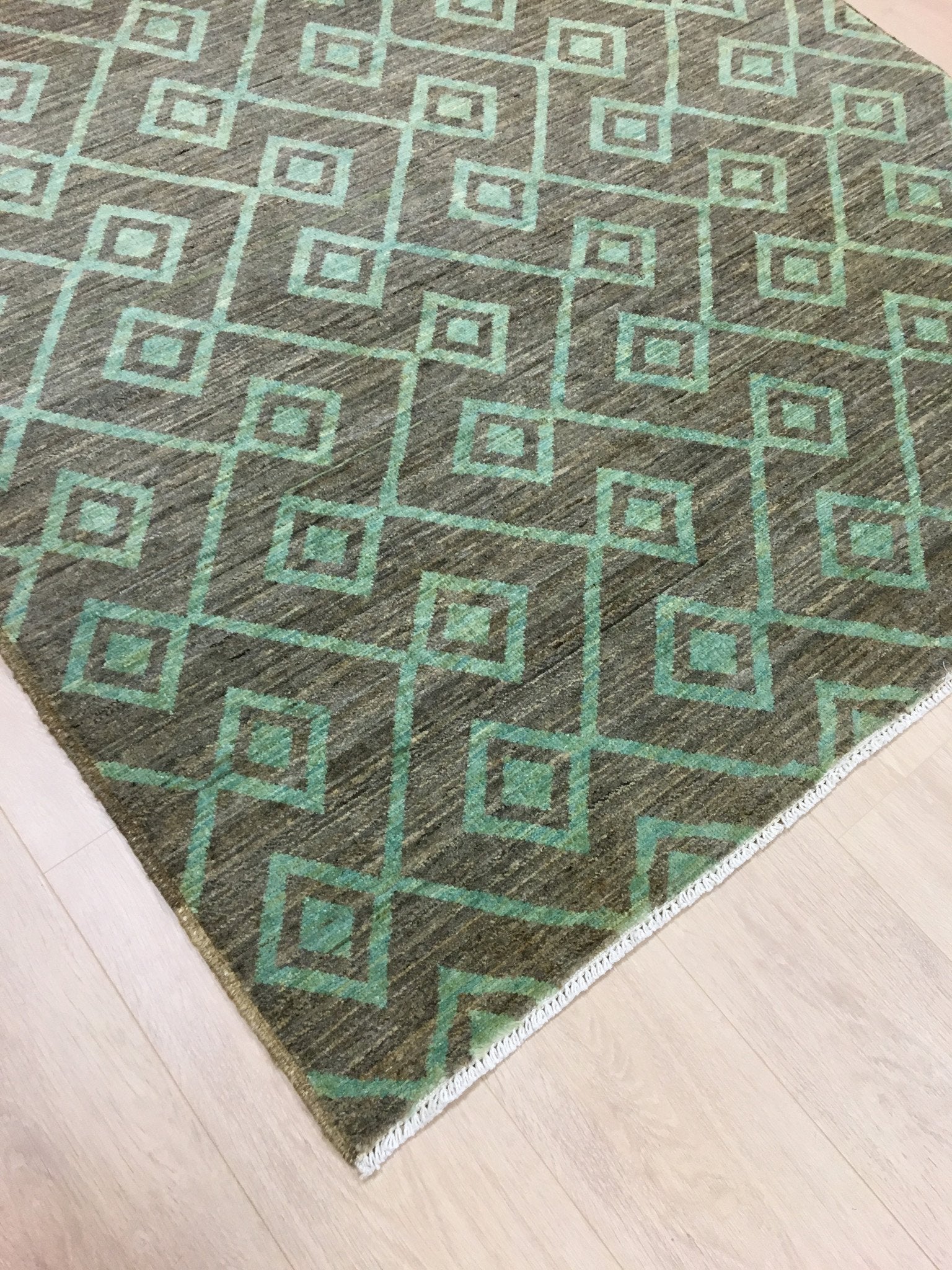 Munt Getinte Gabbah Tapijt 196x148 - Omid Carpets