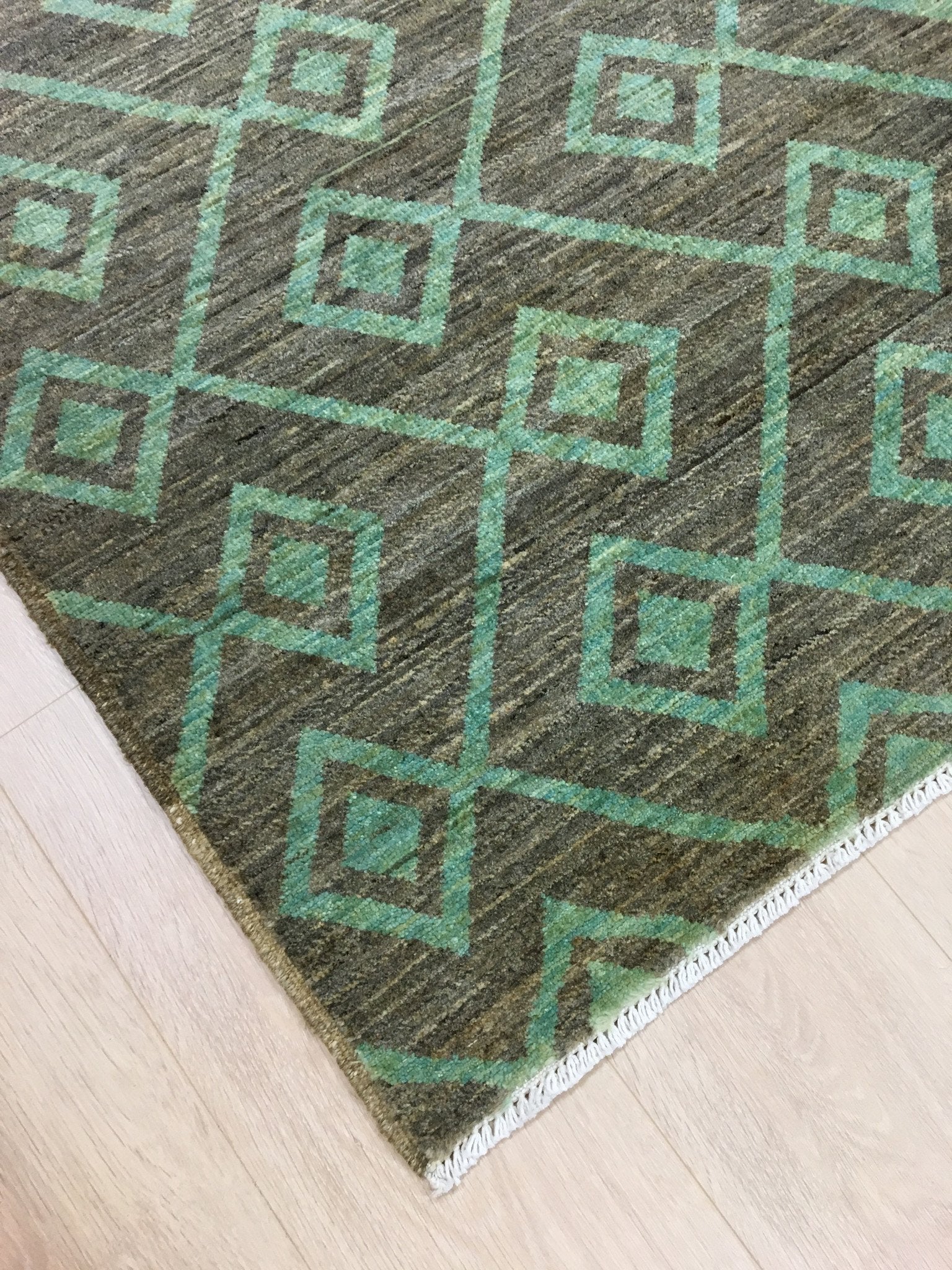 Munt Getinte Gabbah Tapijt 196x148 - Omid Carpets