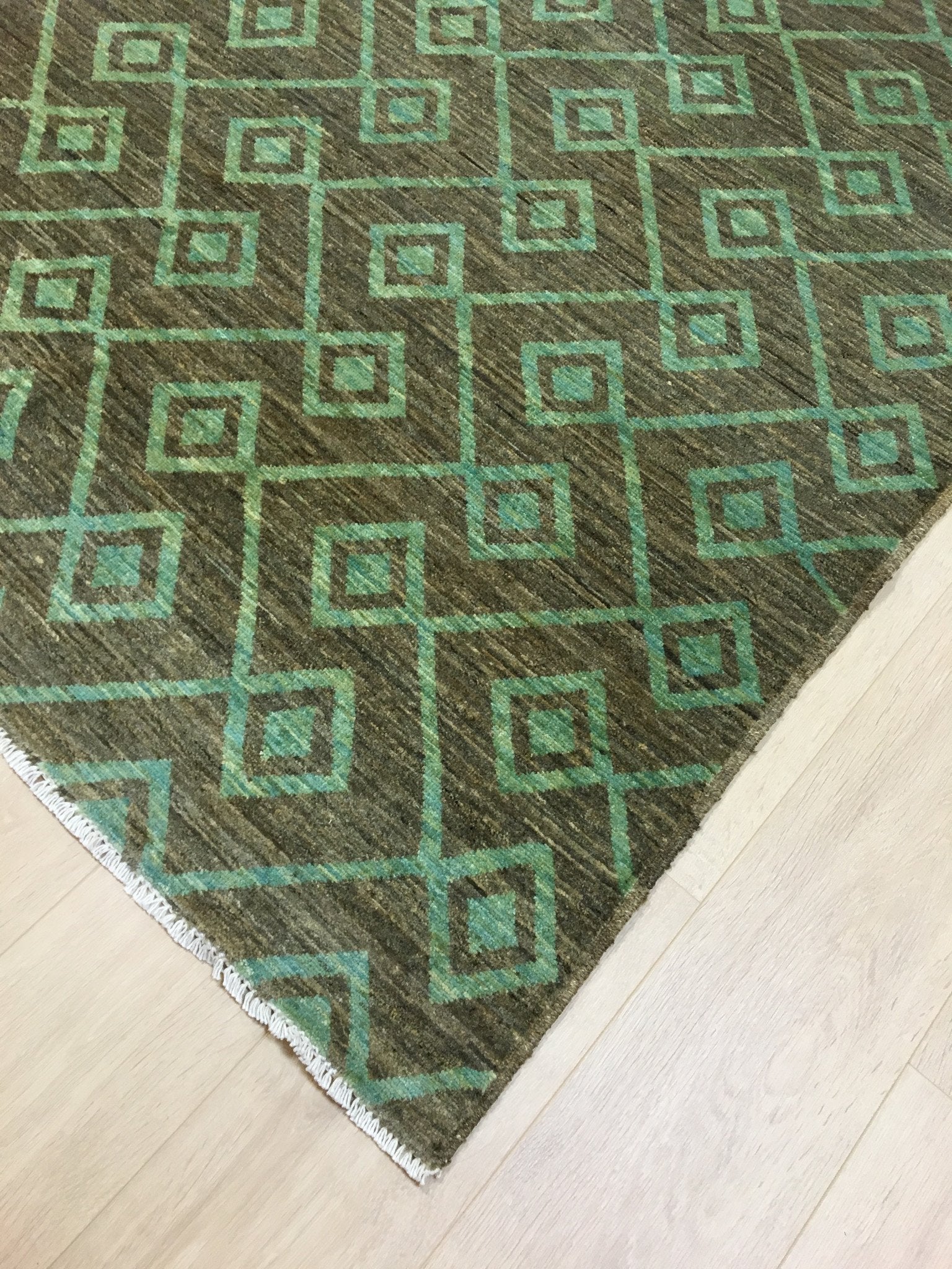 Munt Getinte Gabbah Tapijt 196x148 - Omid Carpets