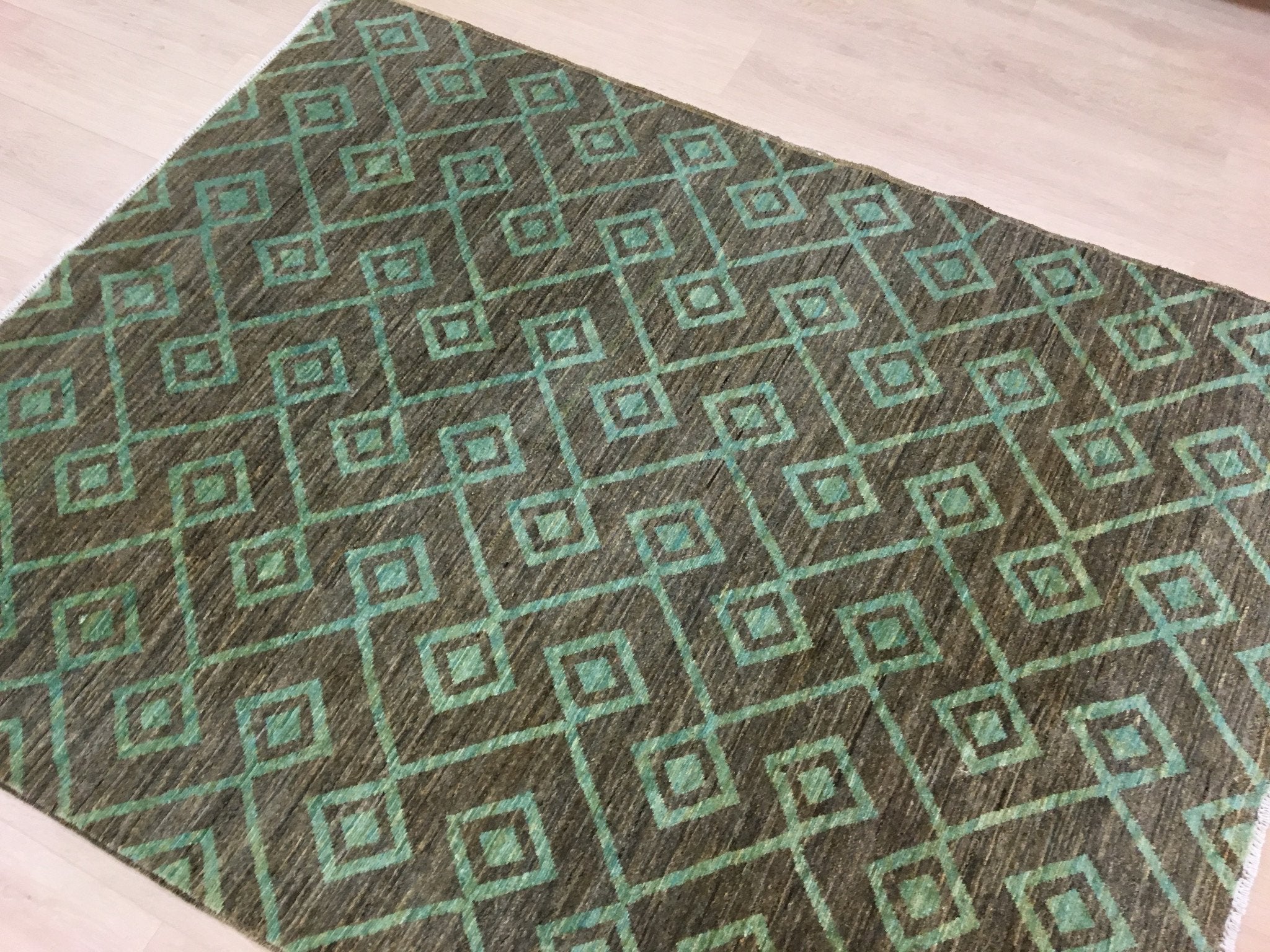 Munt Getinte Gabbah Tapijt 196x148 - Omid Carpets