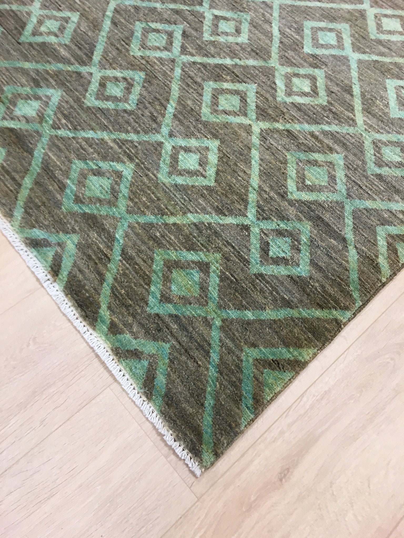 Munt Getinte Gabbah Tapijt 196x148 - Omid Carpets