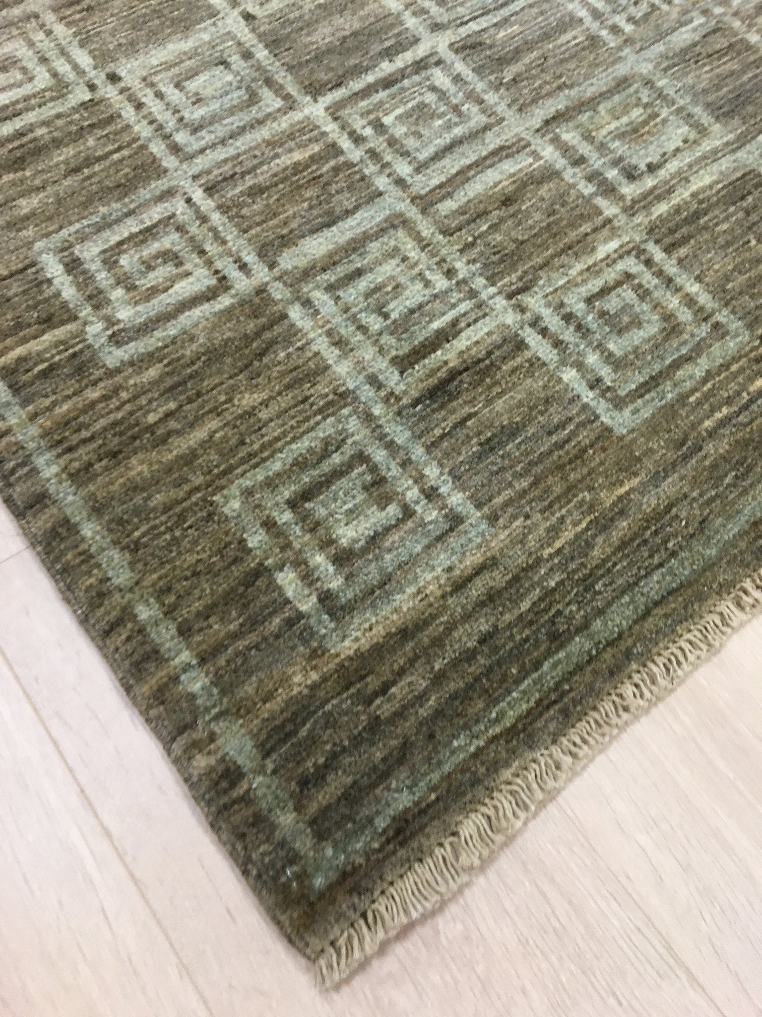 Bruine Marble Gabbah Tapijt 191x151 - Omid Carpets