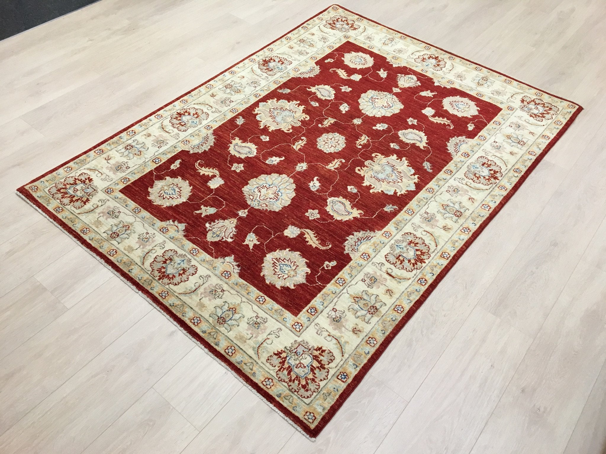 Wijnrode Ziegler Tapijt 202x146 - Omid Carpets