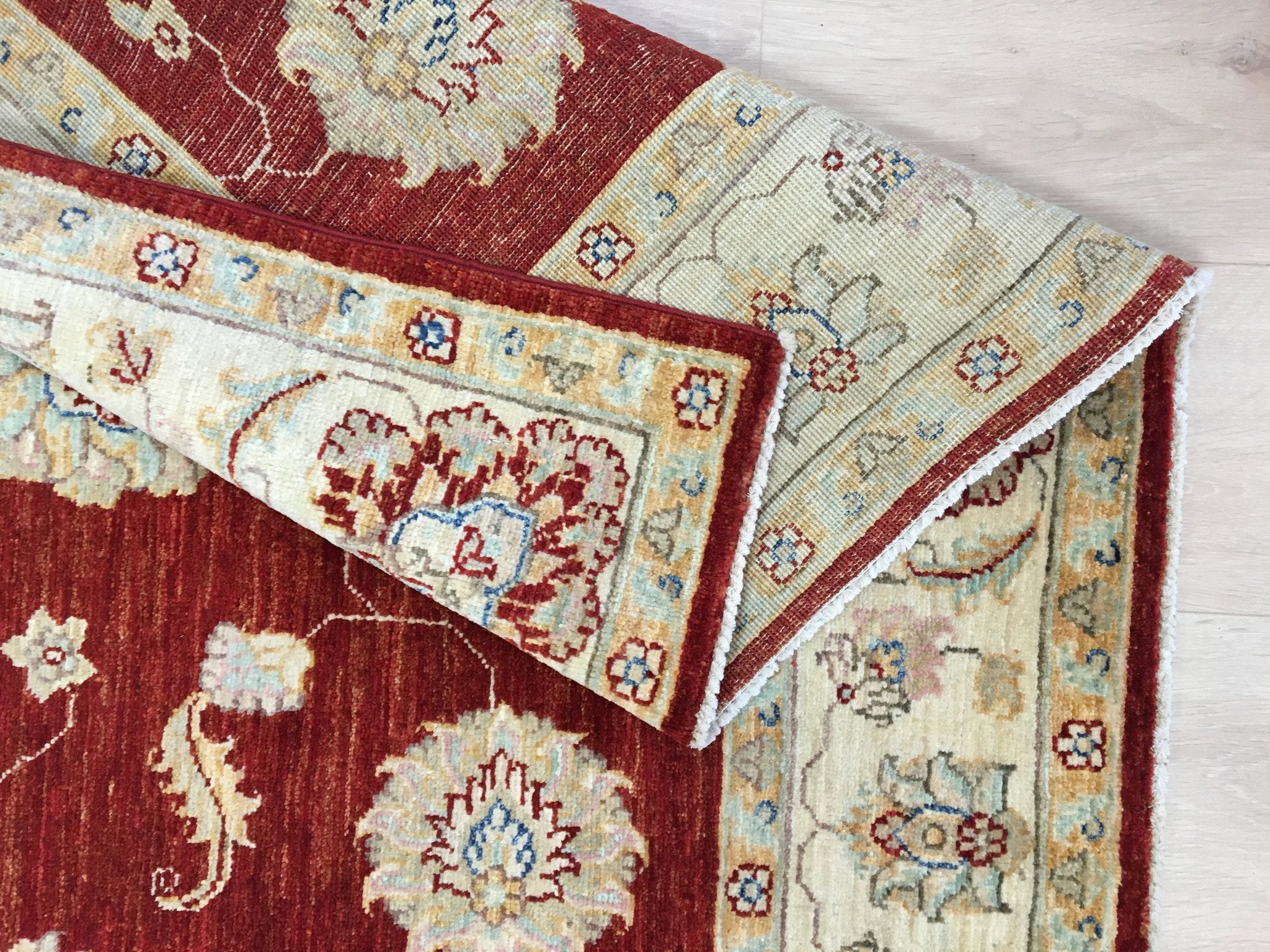 Wijnrode Ziegler Tapijt 202x146 - Omid Carpets