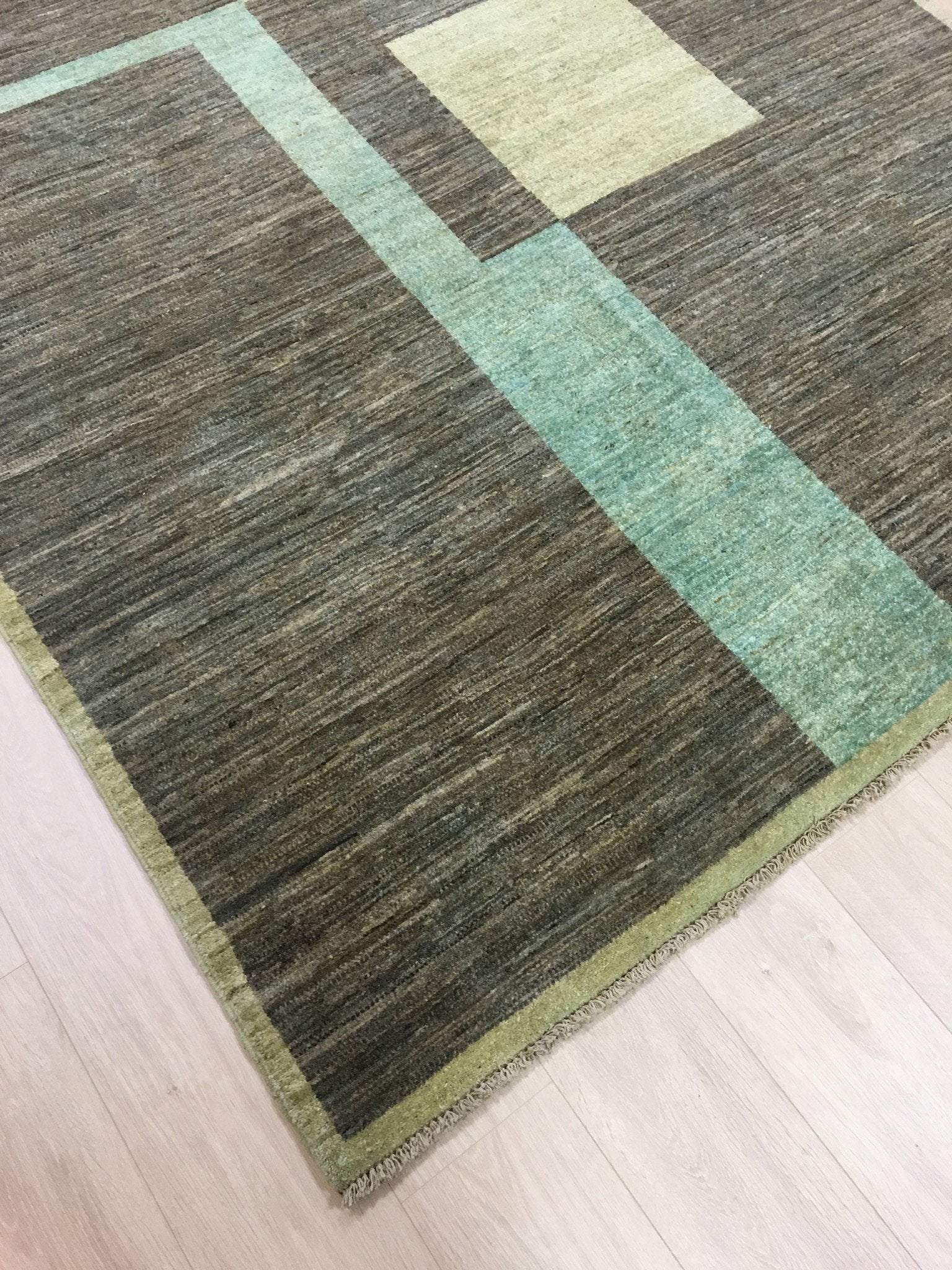 Poseidon Blauwe Gabbah Tapijt 297x199 - Omid Carpets