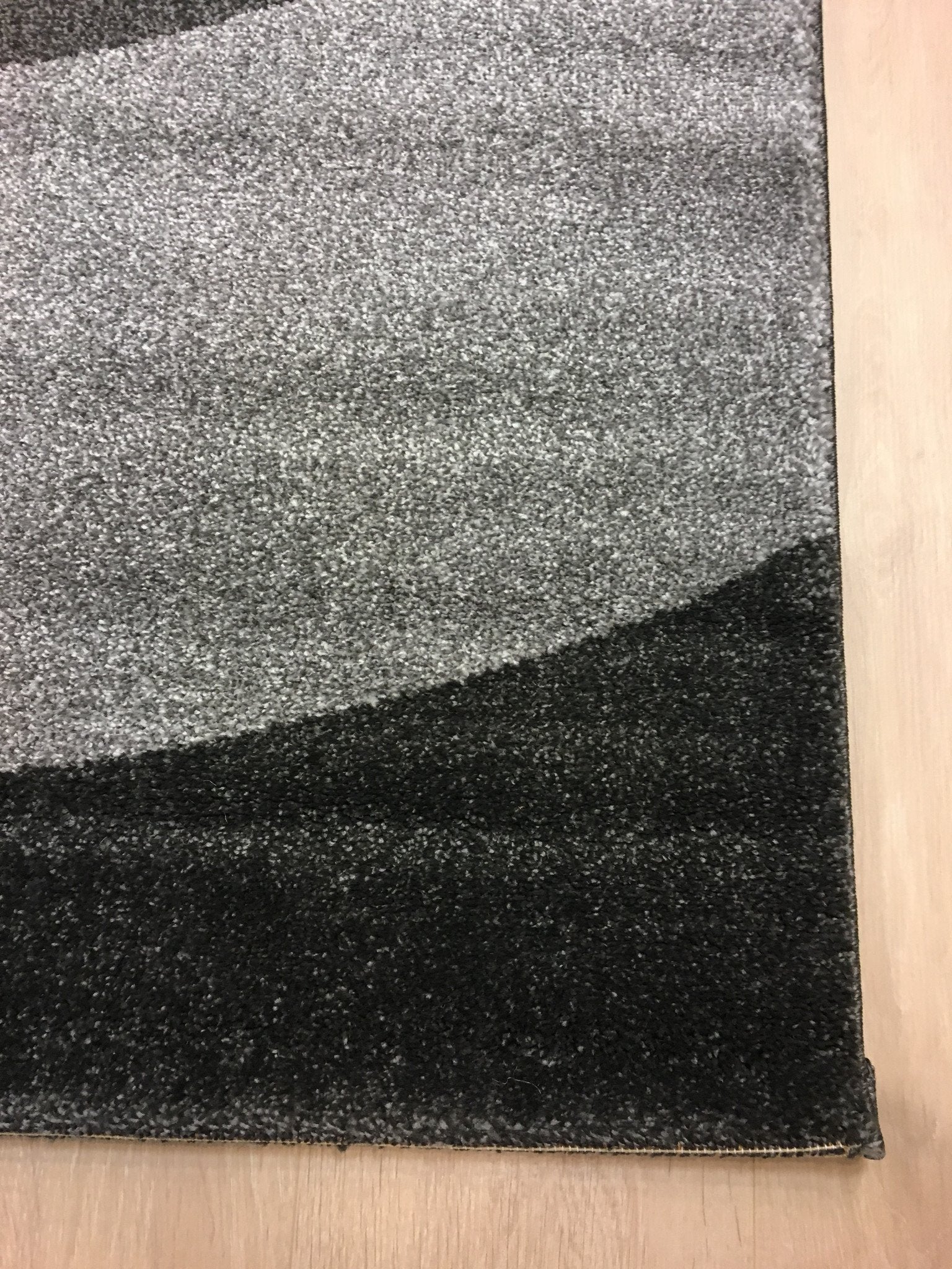 Donker Grijze Golven Tapijt - Omid Carpets