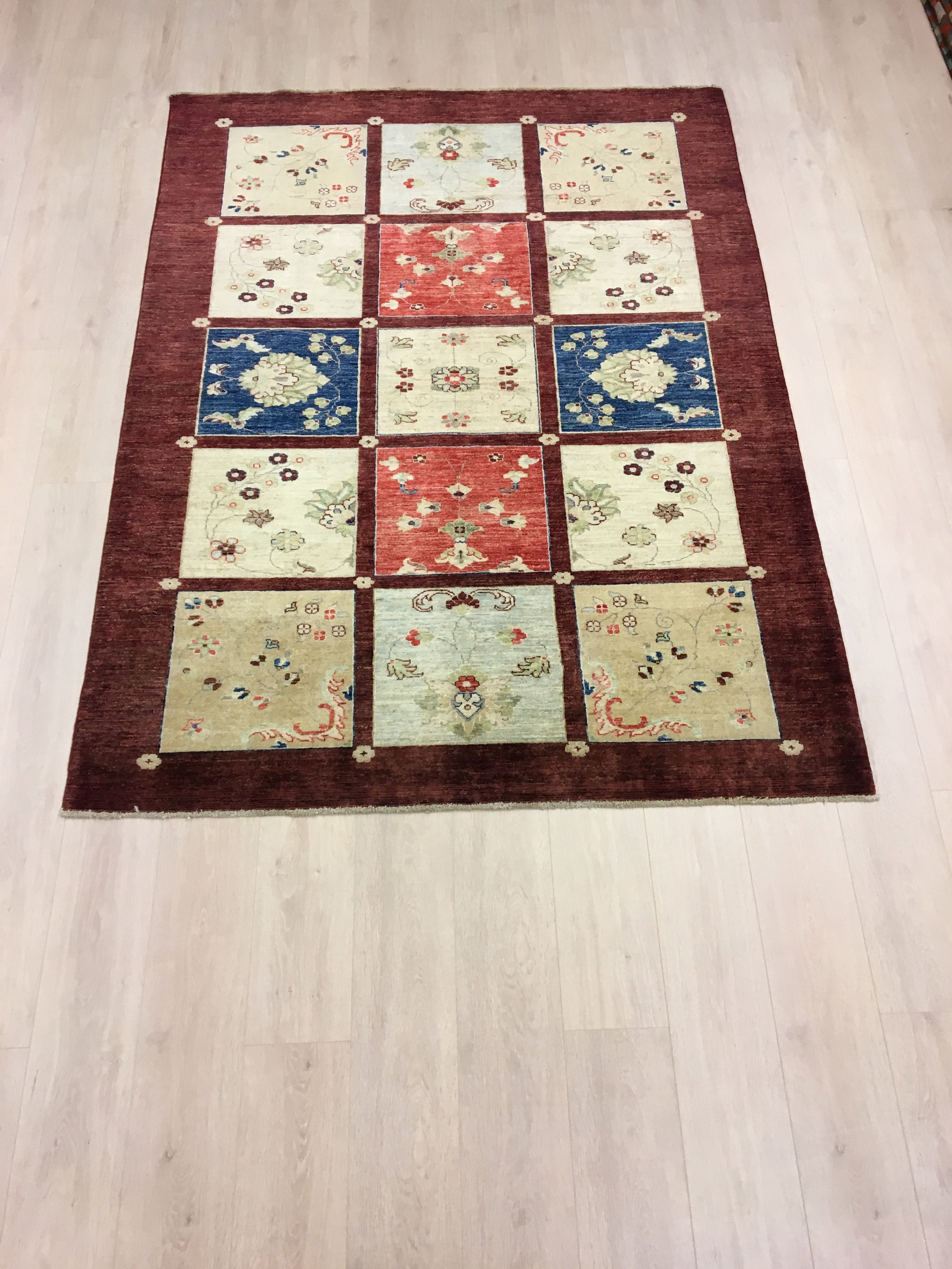 Perzisch Handgeknoopt Tapijt Chobi Bakhtiari 227x168 - Omid Carpets