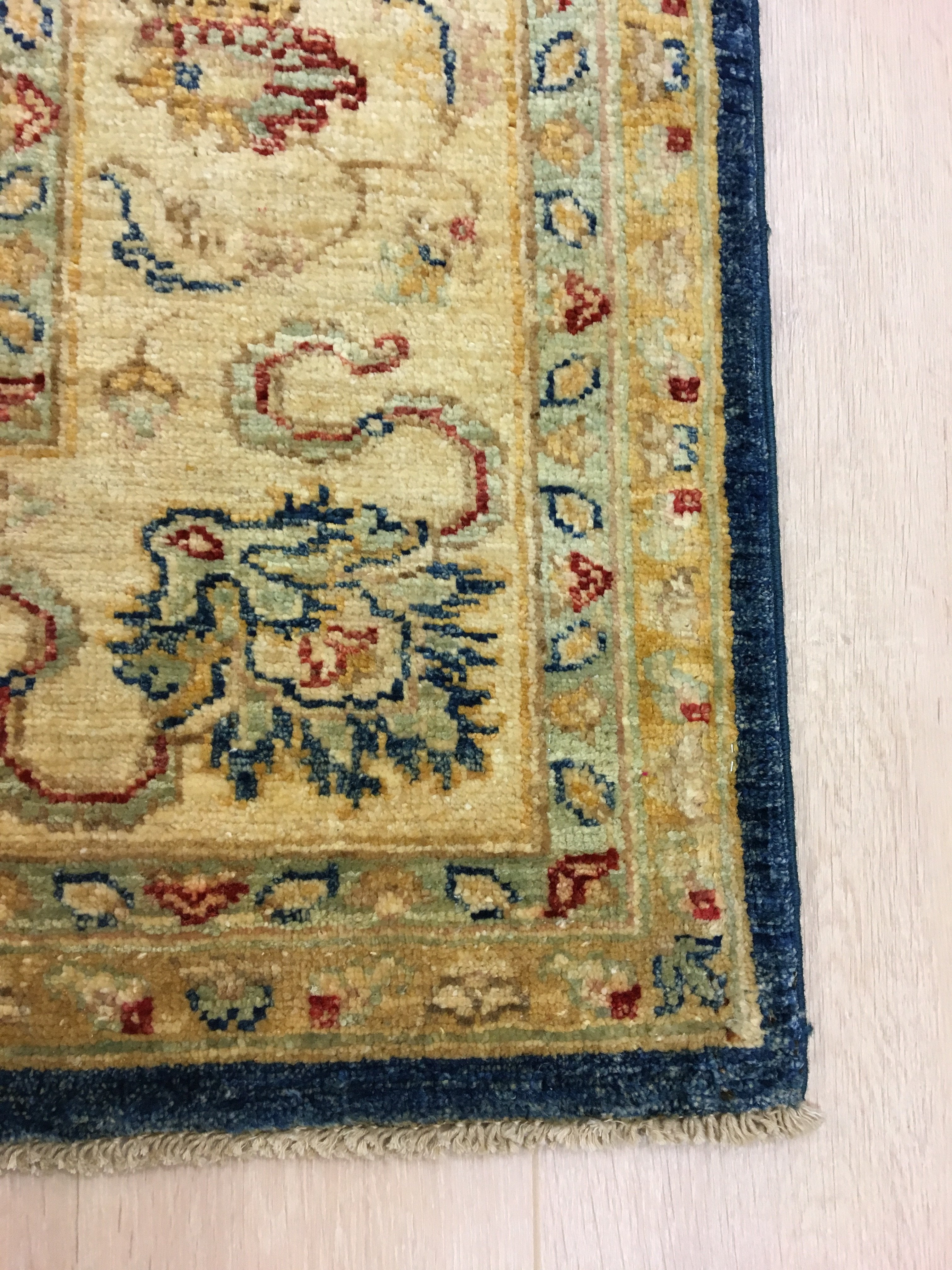 Marine Blauwe Ziegler Tapijt 232x173 - Omid Carpets