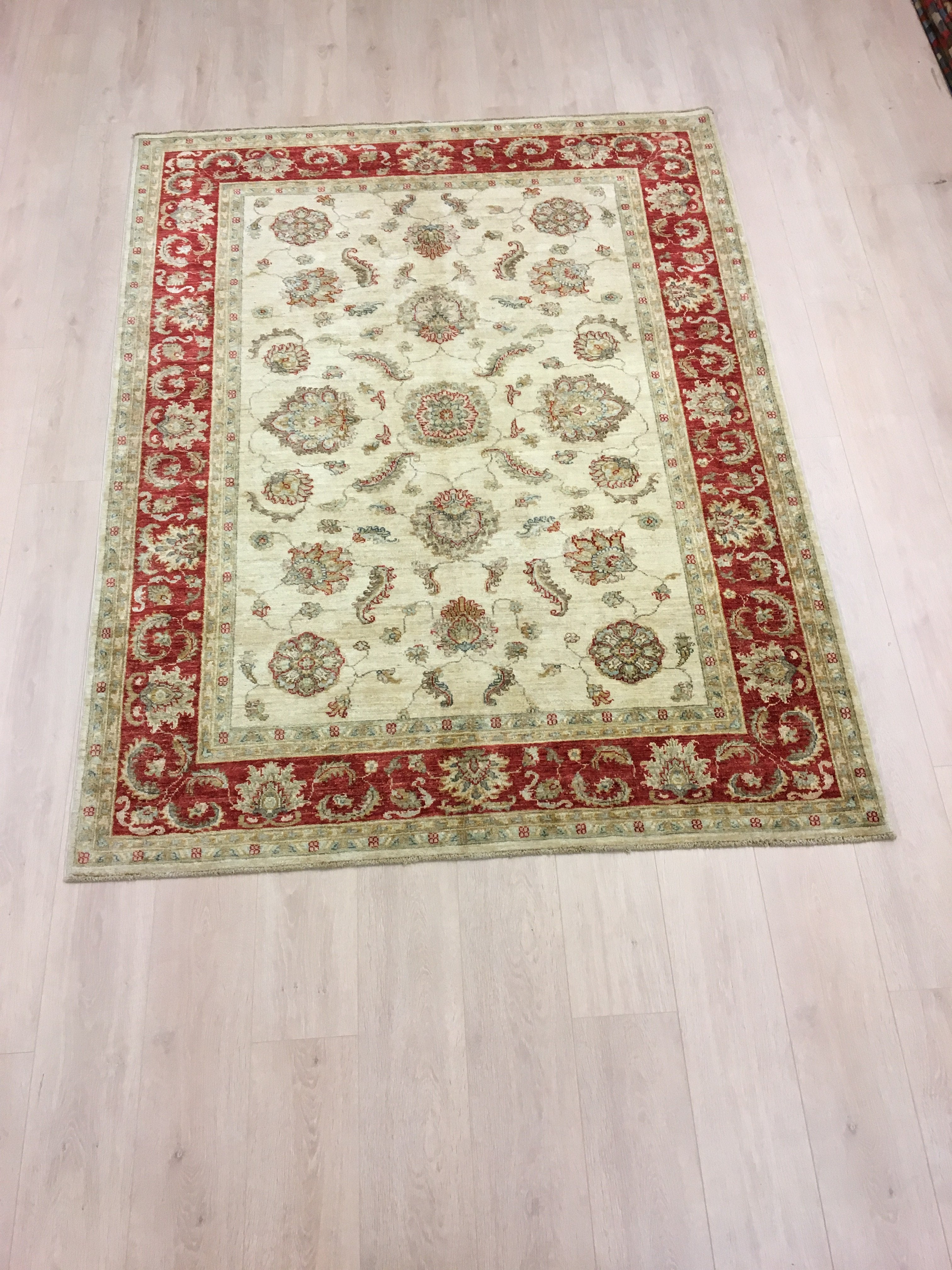 Perzisch Handgeknoopt Tapijt Chobi 220x168 - Omid Carpets