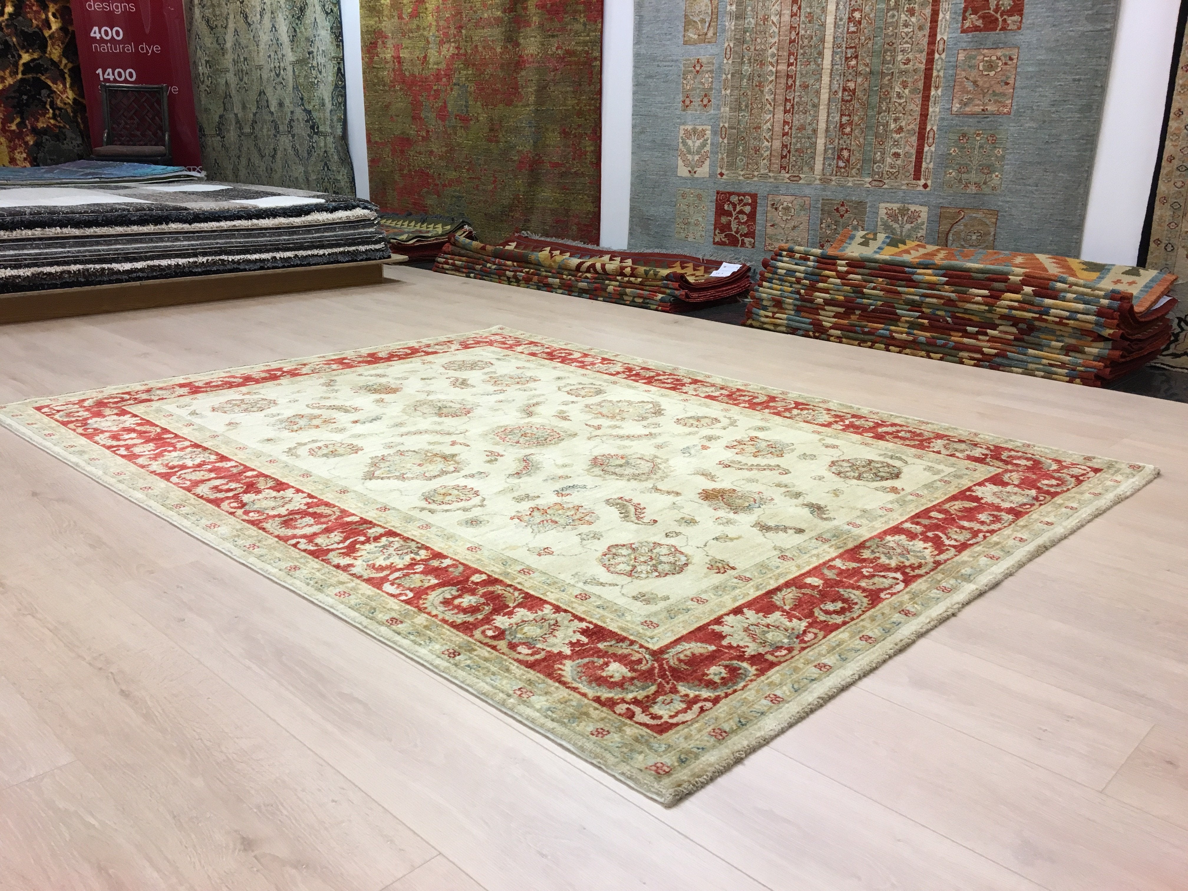 Perzisch Handgeknoopt Tapijt Chobi 220x168 - Omid Carpets