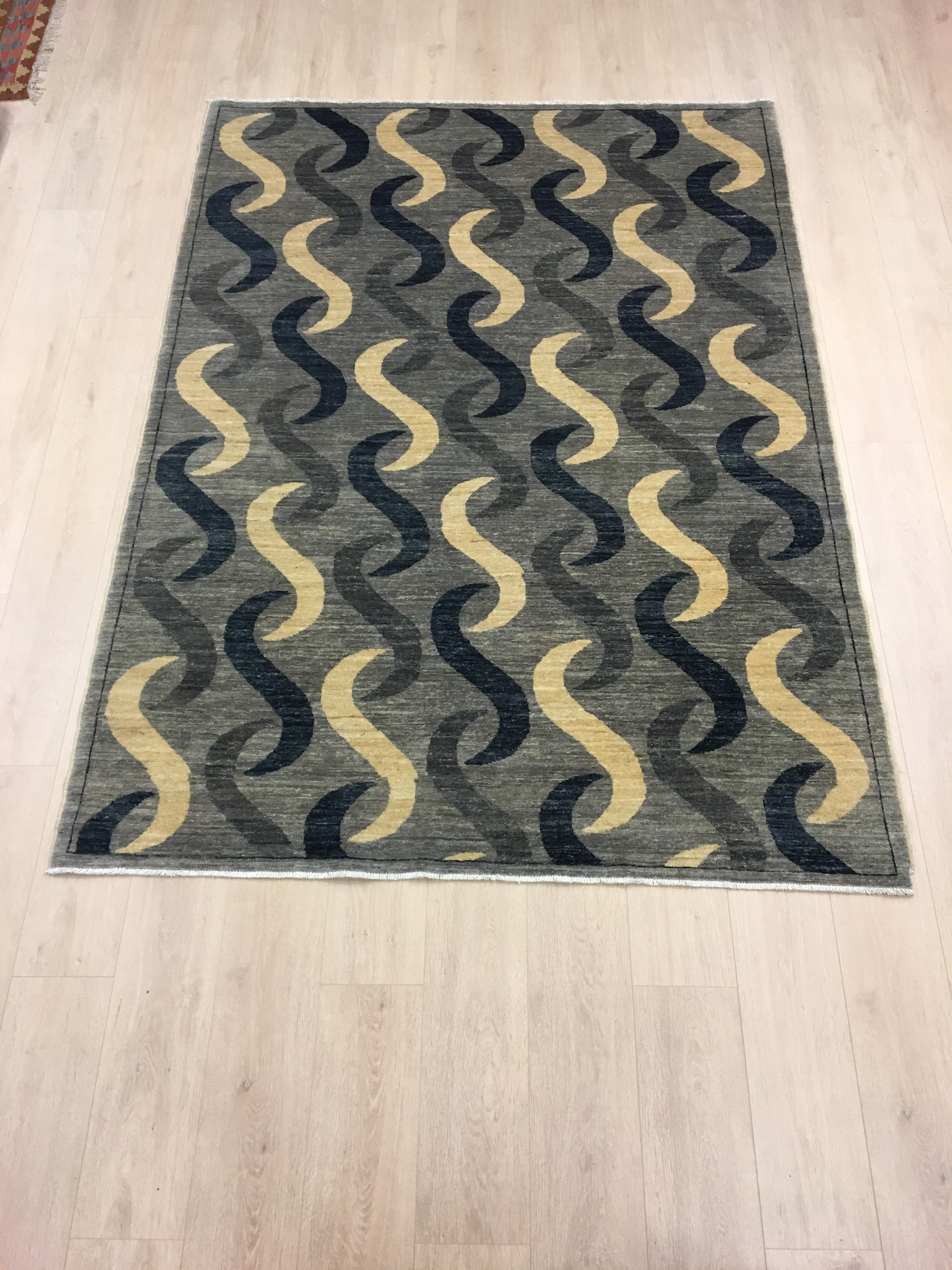 Perzisch Handgeknoopt Tapijt Chobi Modern 172x240 - Omid Carpets