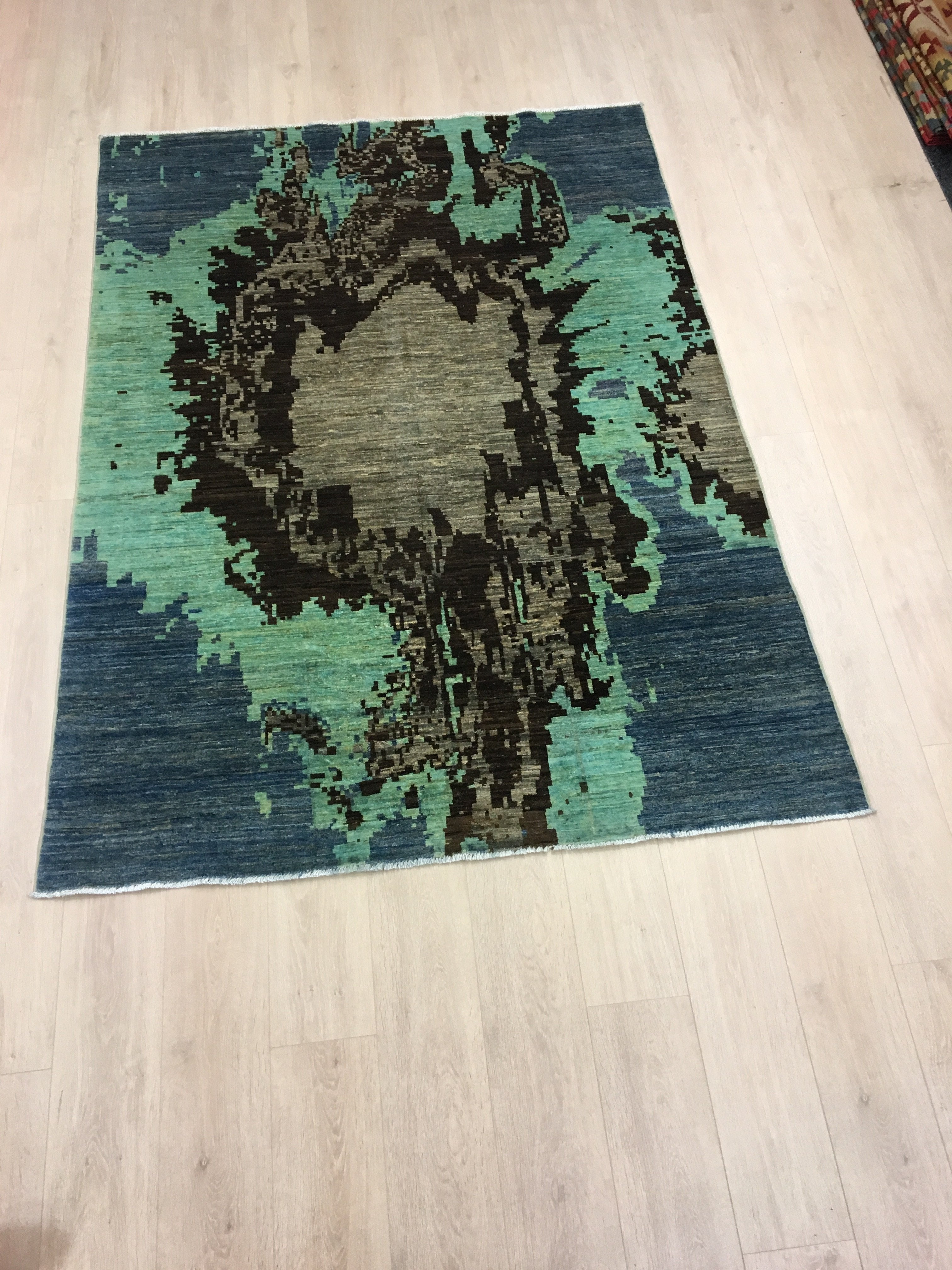 Perzisch Handgeknoopt Tapijt Modern 229x163 - Omid Carpets