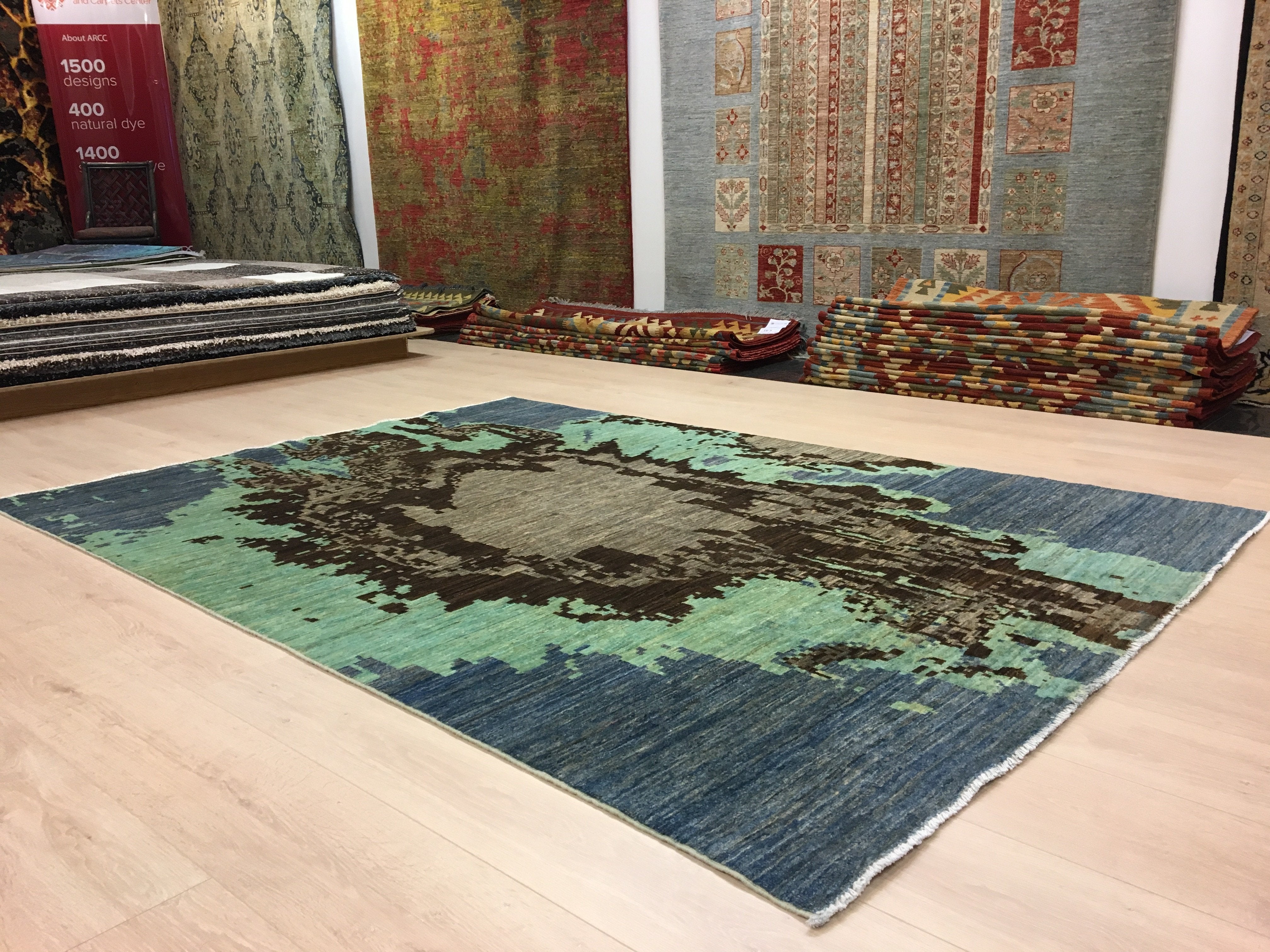 Perzisch Handgeknoopt Tapijt Modern 229x163 - Omid Carpets