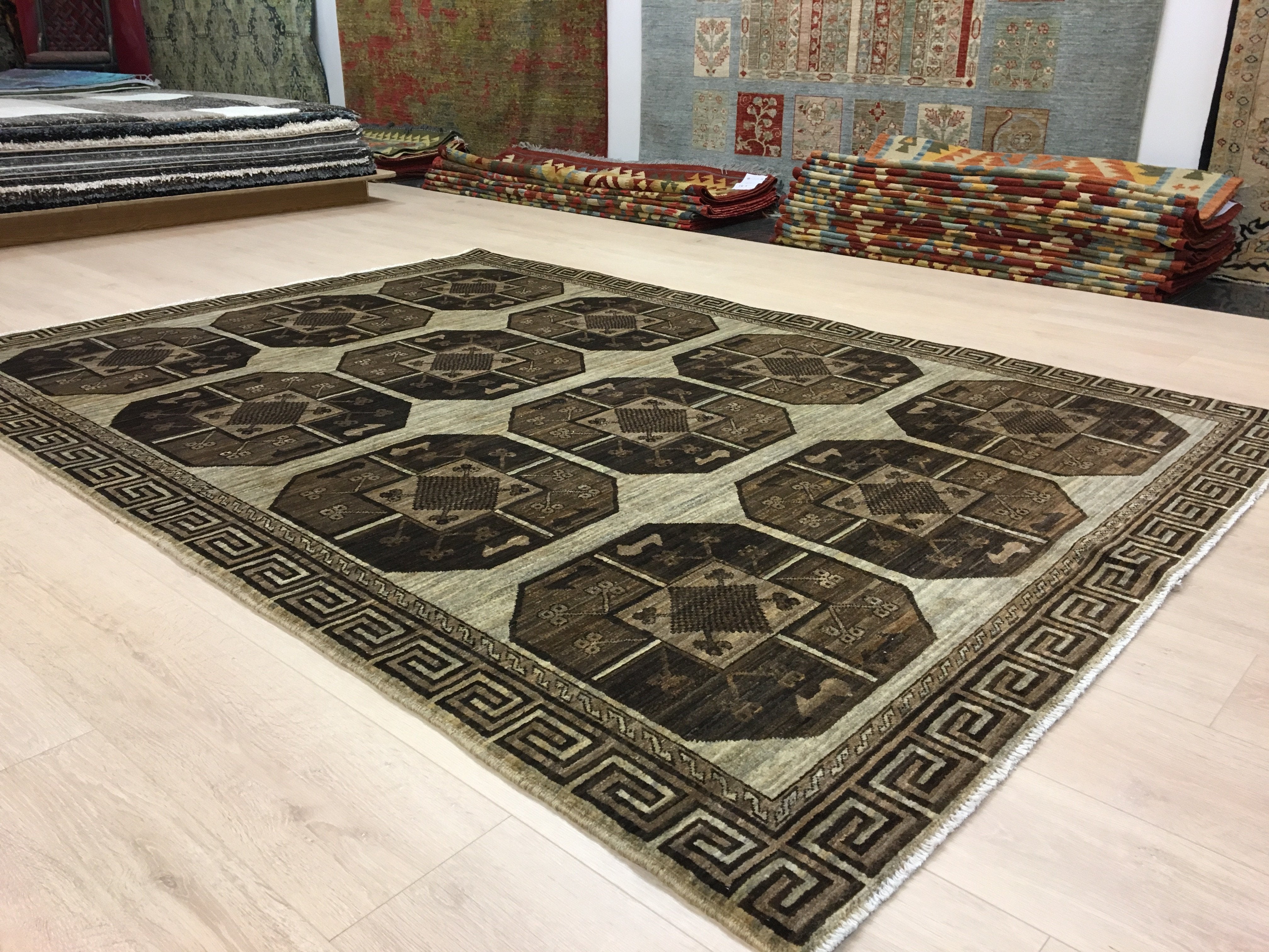 Perzisch Handgeknoopt Tapijt Natural Gabah 237x172 - Omid Carpets