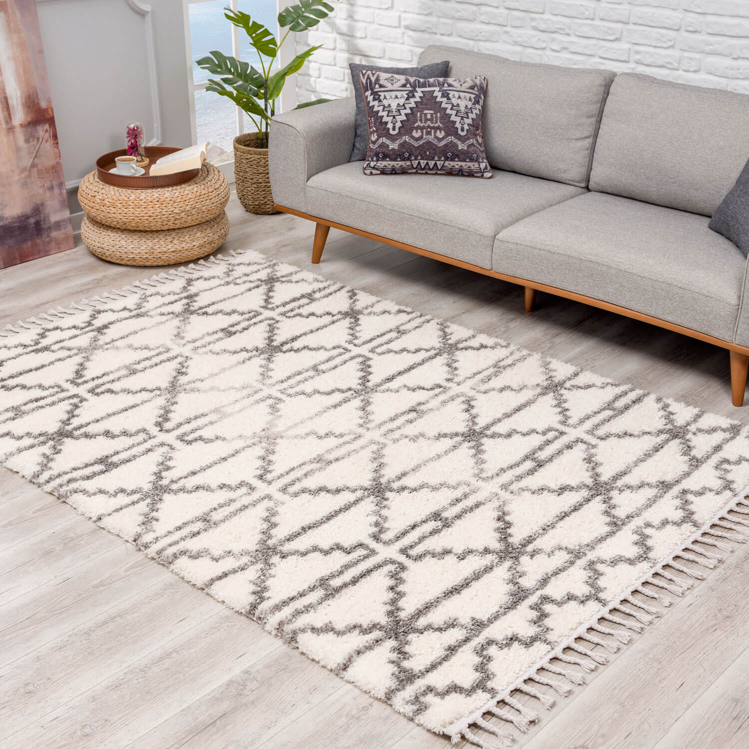 Ivory Tapijt Hoopolig  Vloerkleed - Omid Berber Vibes - Omid Carpets