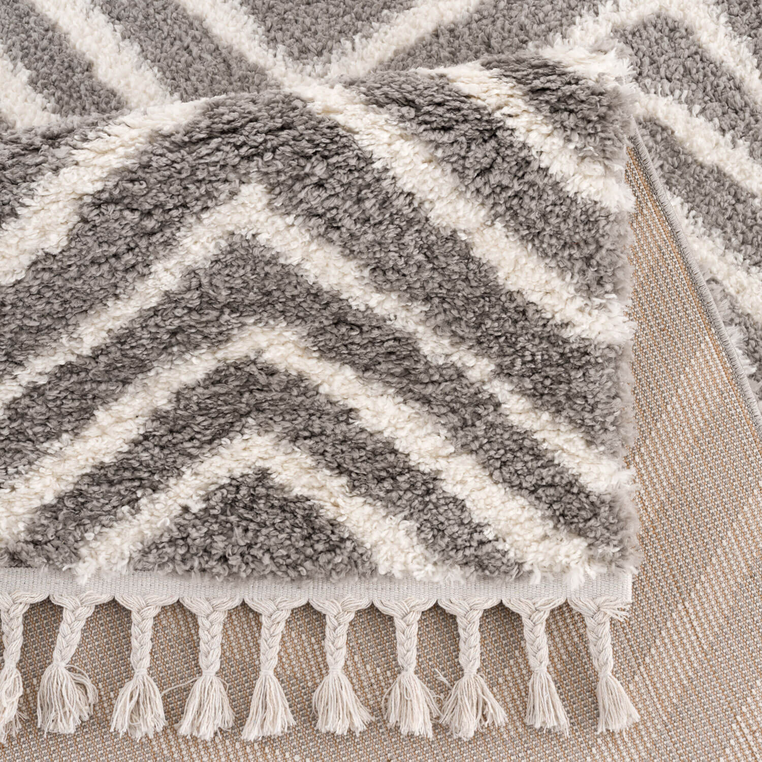 Bruin Tapijt Hoopolig  Vloerkleed - Omid Berber Vibes 2 - Omid Carpets