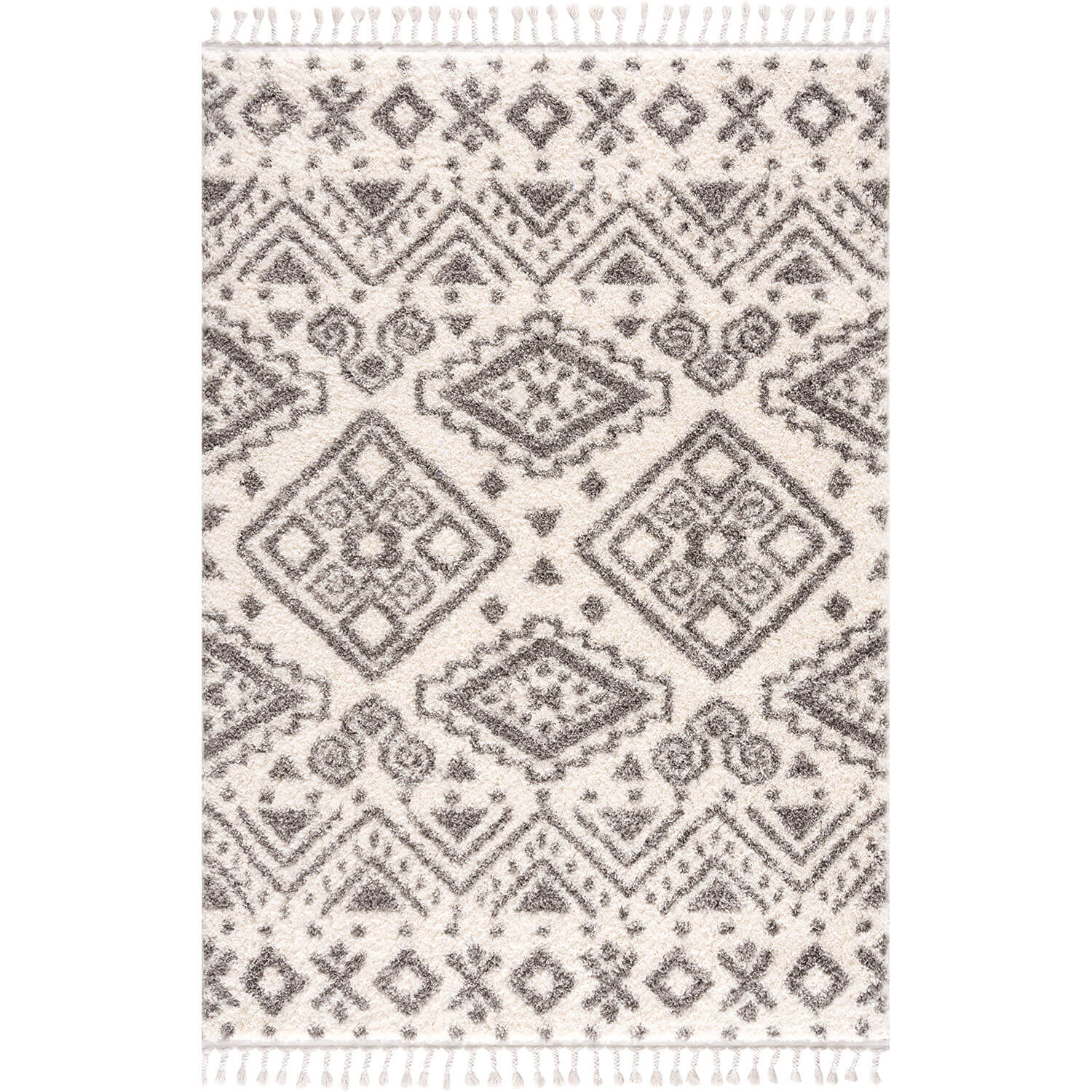 Crème Tapijt Hoopolig  Vloerkleed - Omid Berber Vibes 2 - Omid Carpets