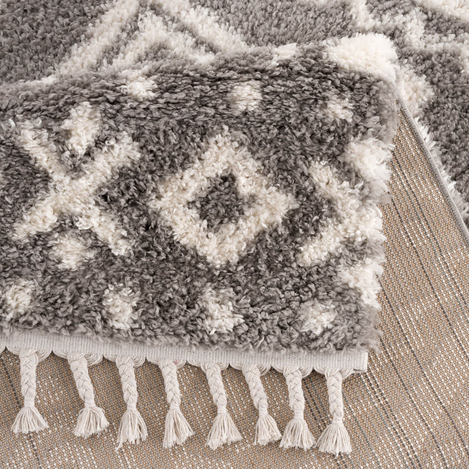 Bruin Tapijt Hoopolig  Vloerkleed - Omid Berber Vibes 4 - Omid Carpets