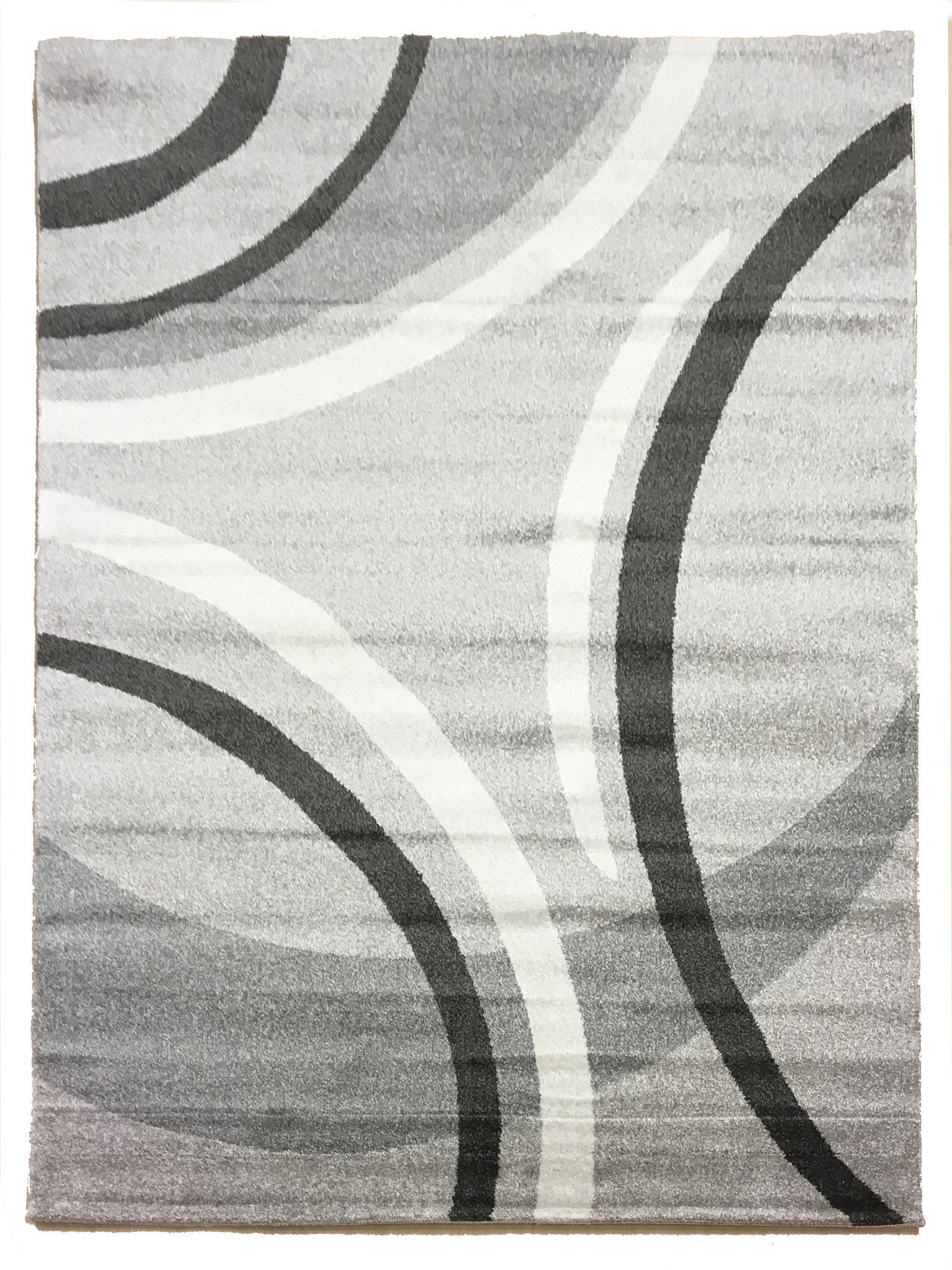 Licht Grijze Golven Tapijt - Omid Carpets