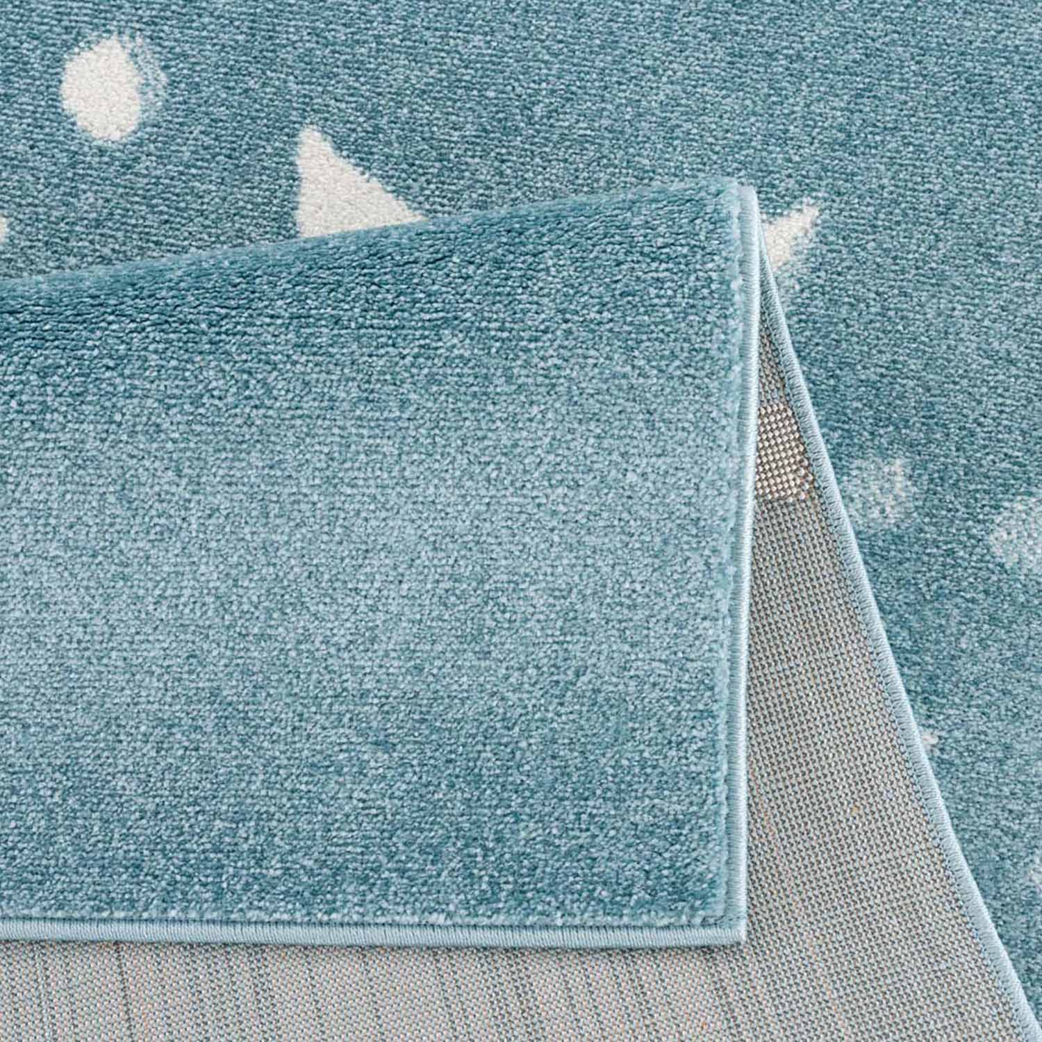 Kindertapijt Omid Little Cute Bear Blauw Vloerkleed