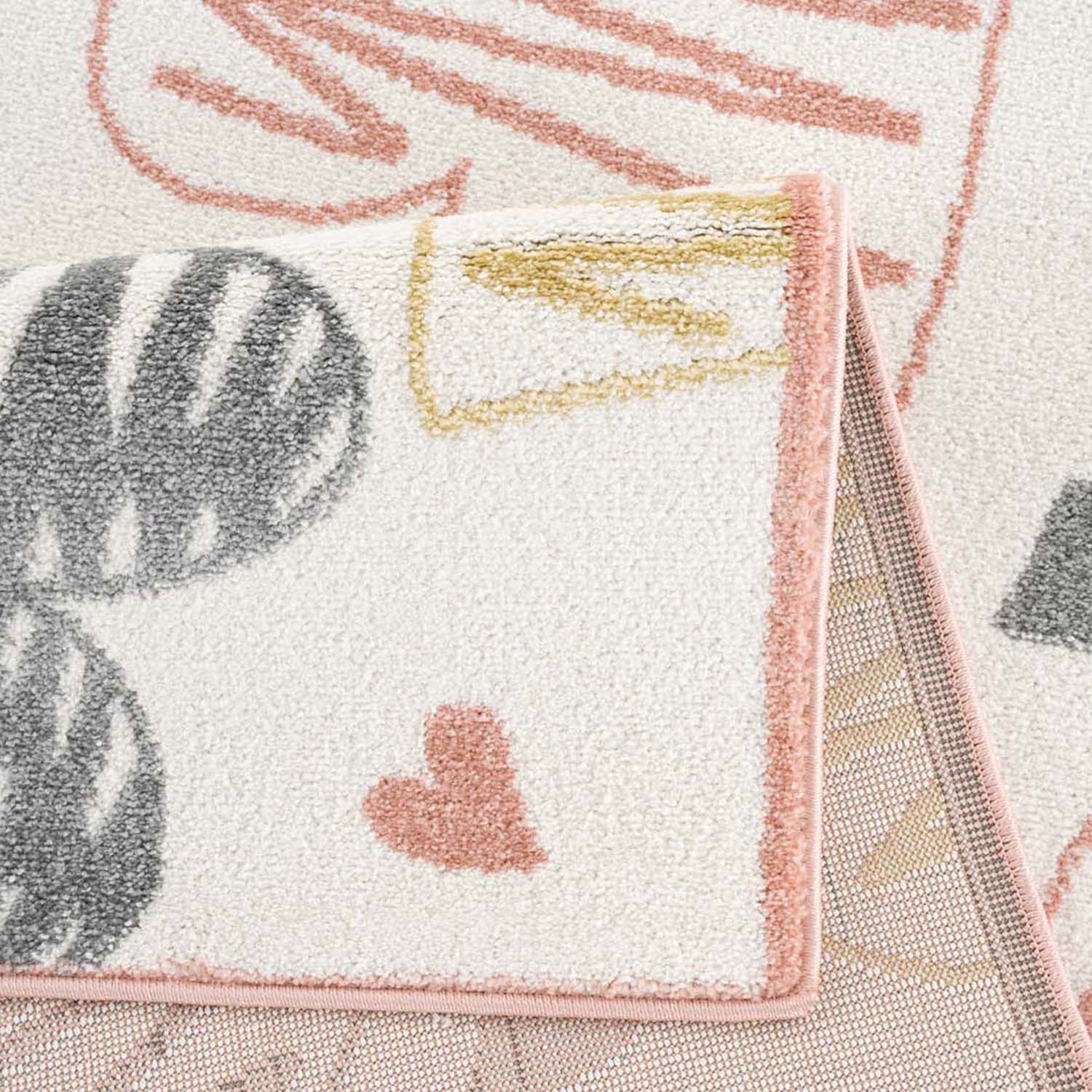 Kindertapijt Omid Artsy Hartjes Crème Vloerkleed