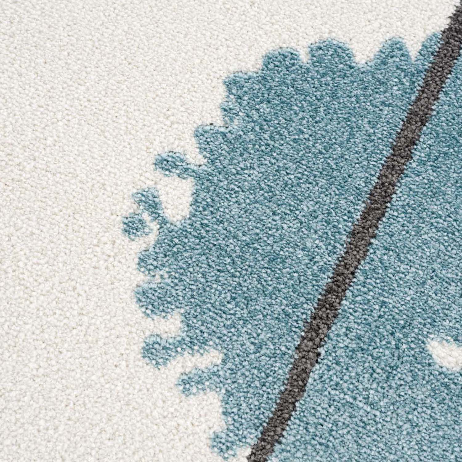 Kindertapijt Omid Artsy Blauw Vloerkleed