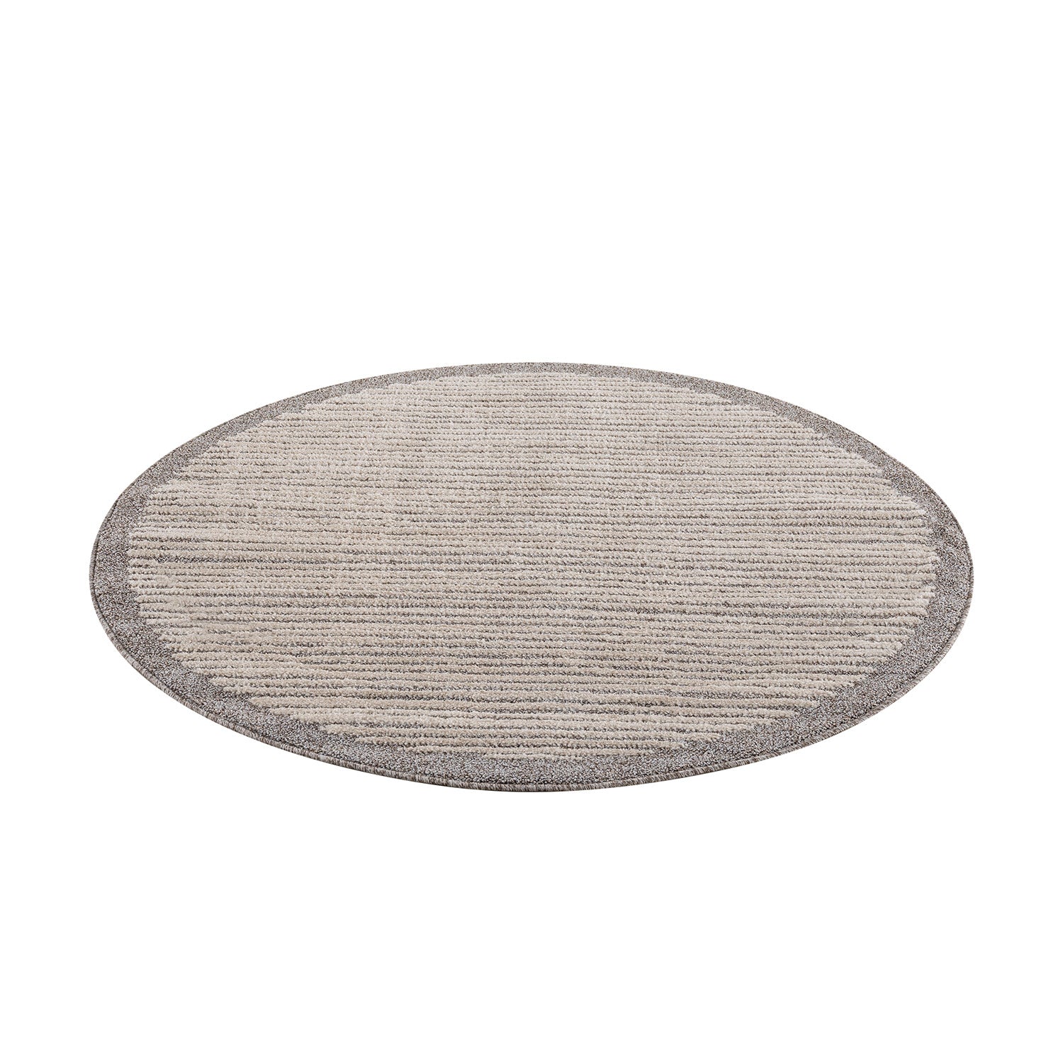 Beige Tapijt Laagpolig Vloerkleed - Omid Modern Carving